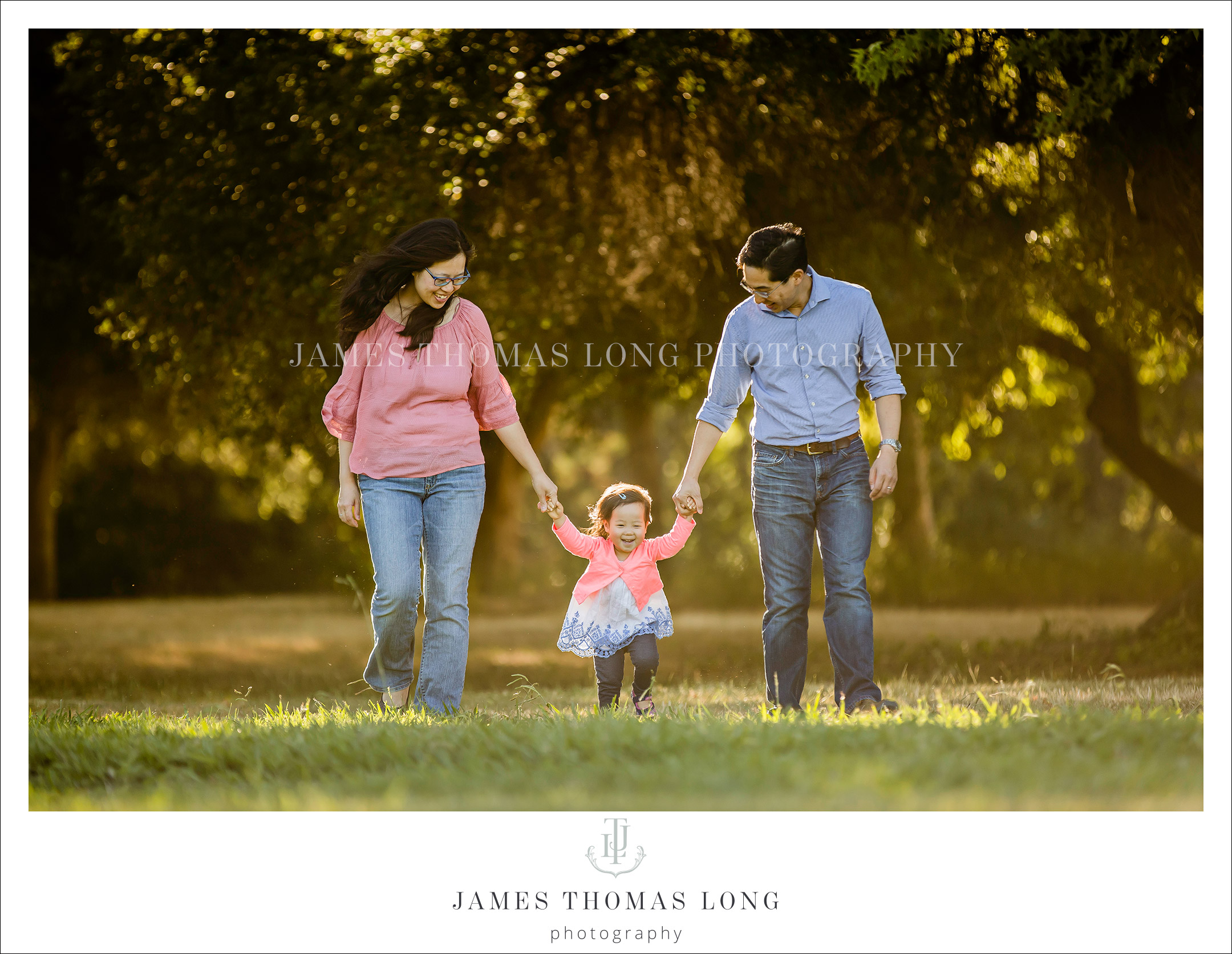 Family of three by Bellevue WA family photographer James Thomas Long Photography