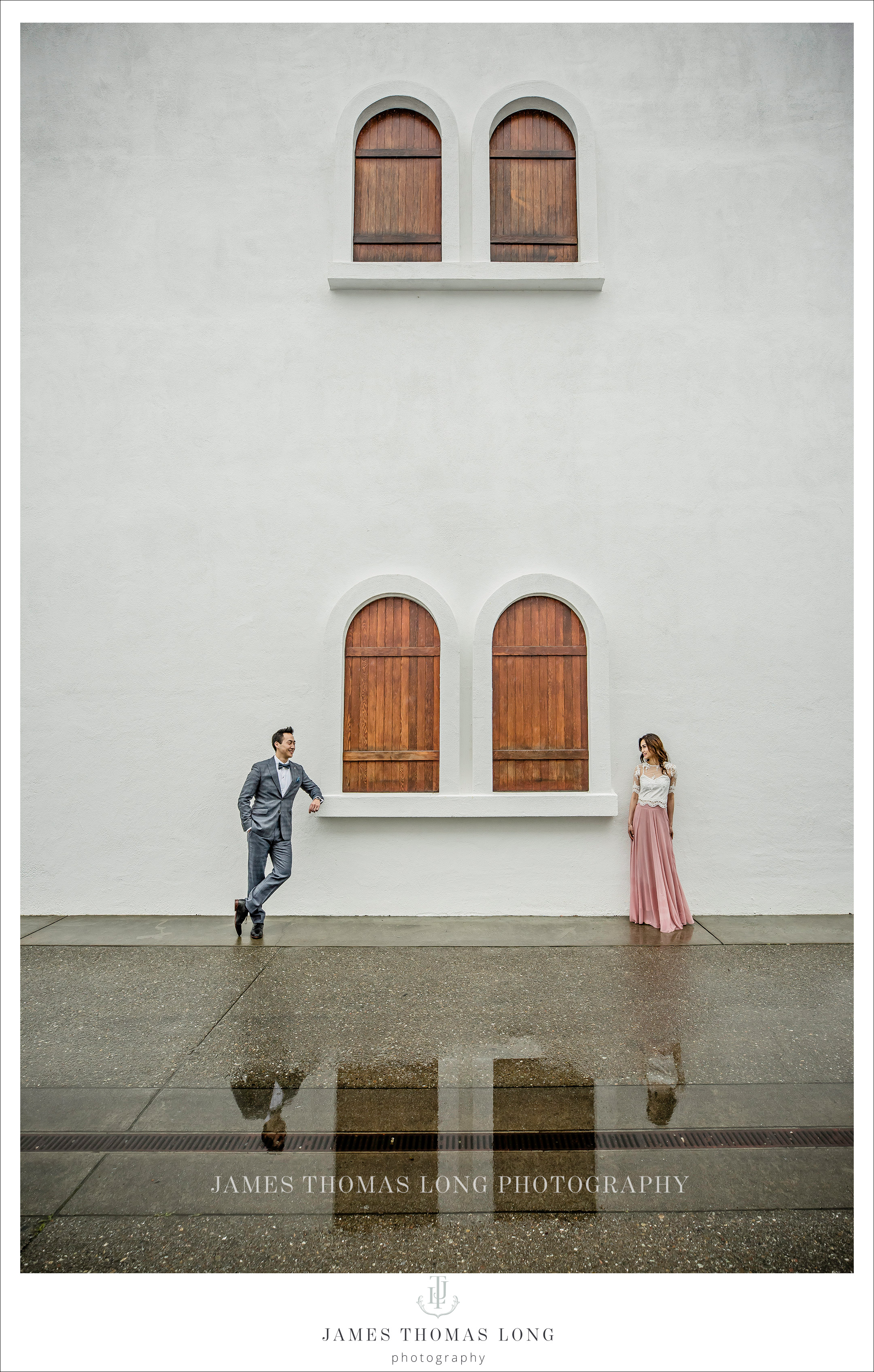 Engagement session in the rain by Seattle Wedding Photographer James Thomas Long Photography