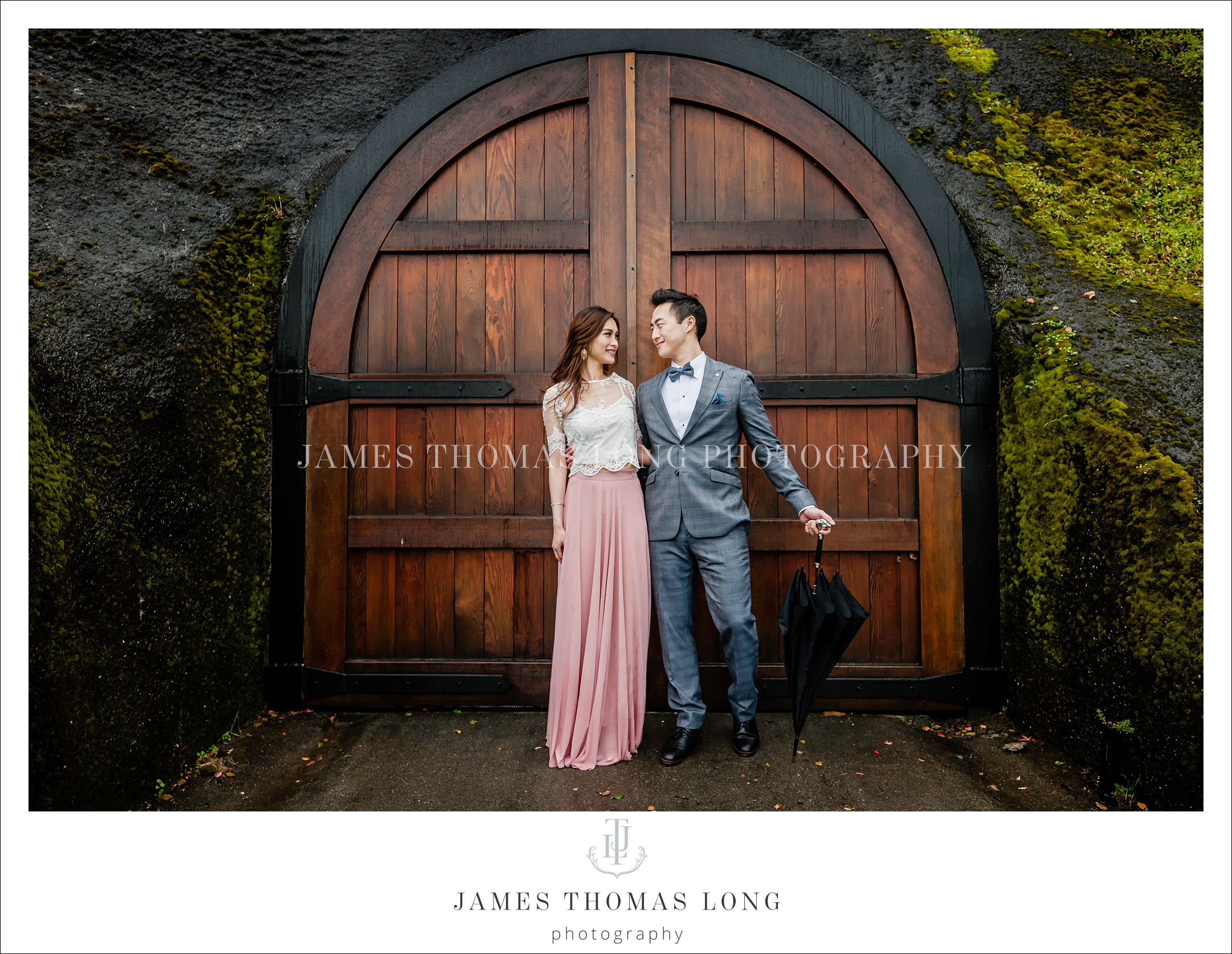 Engagement session in the rain by Seattle Wedding Photographer James Thomas Long Photography