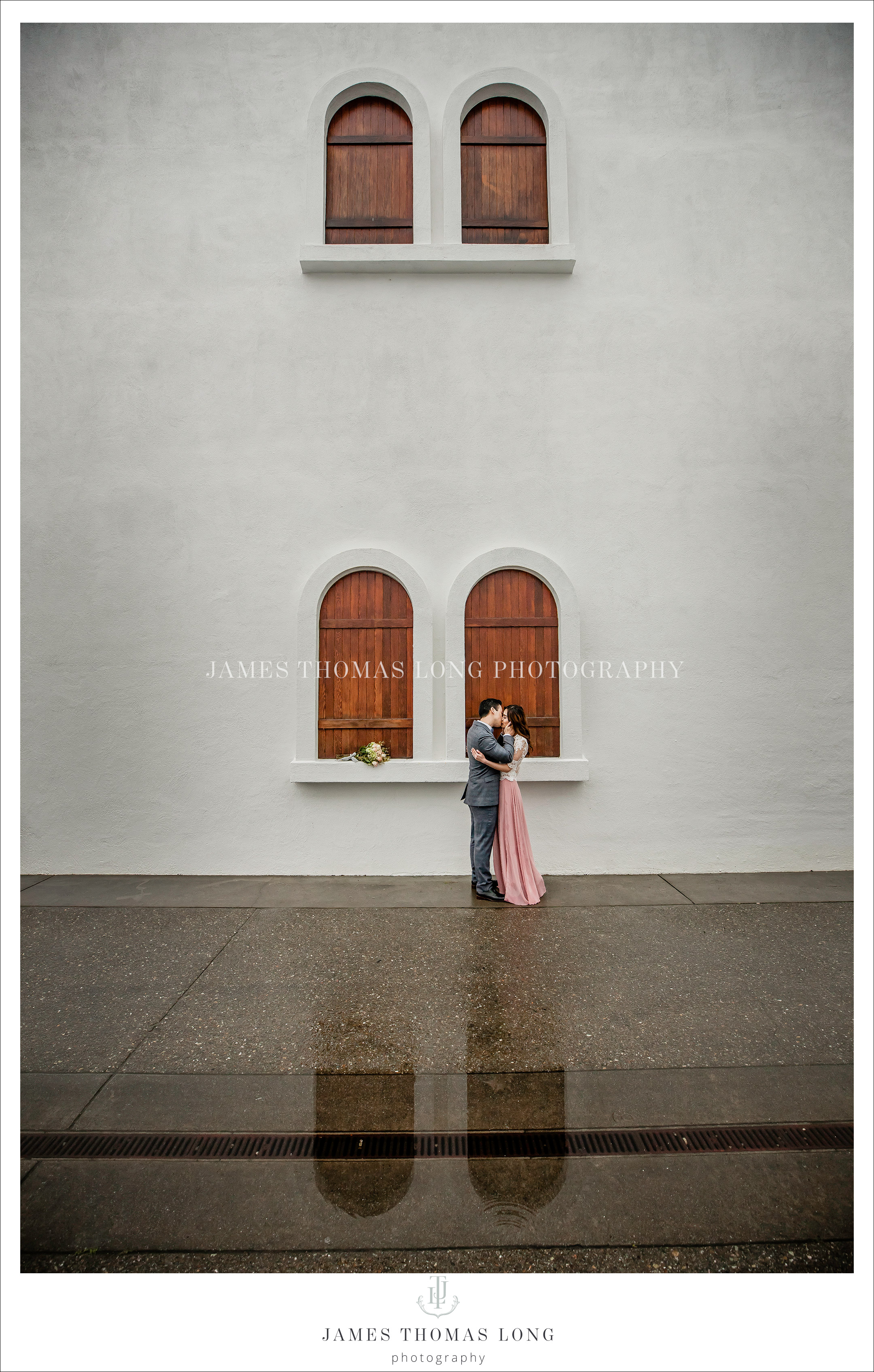 Engagement session in the rain by Seattle Wedding Photographer James Thomas Long Photography