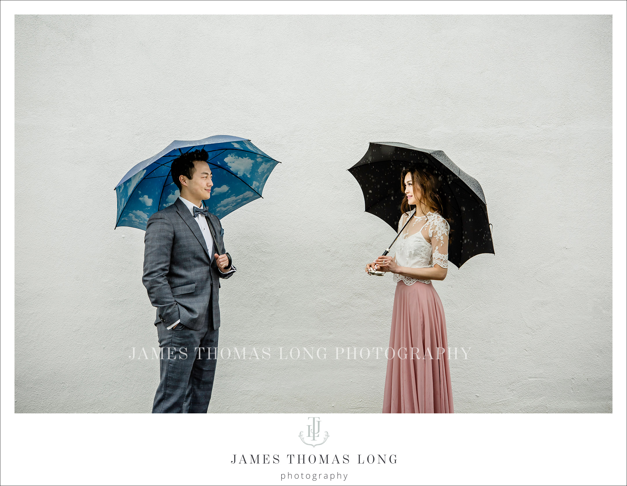 Engagement session in the rain by Seattle Wedding Photographer James Thomas Long Photography