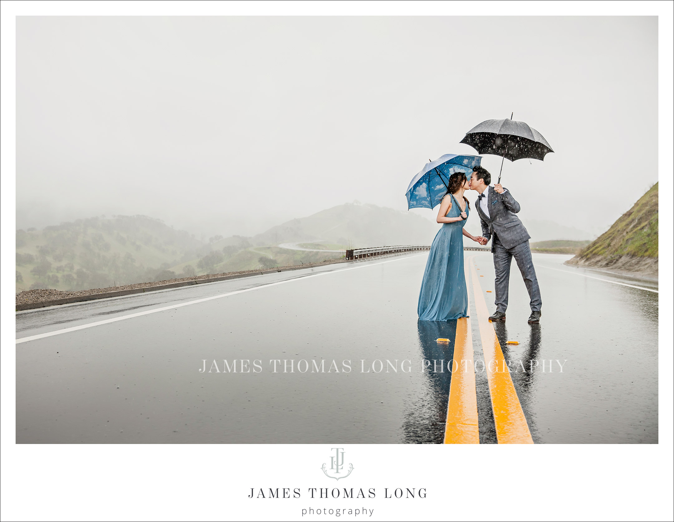 Engagement session in the rain by Seattle Wedding Photographer James Thomas Long Photography