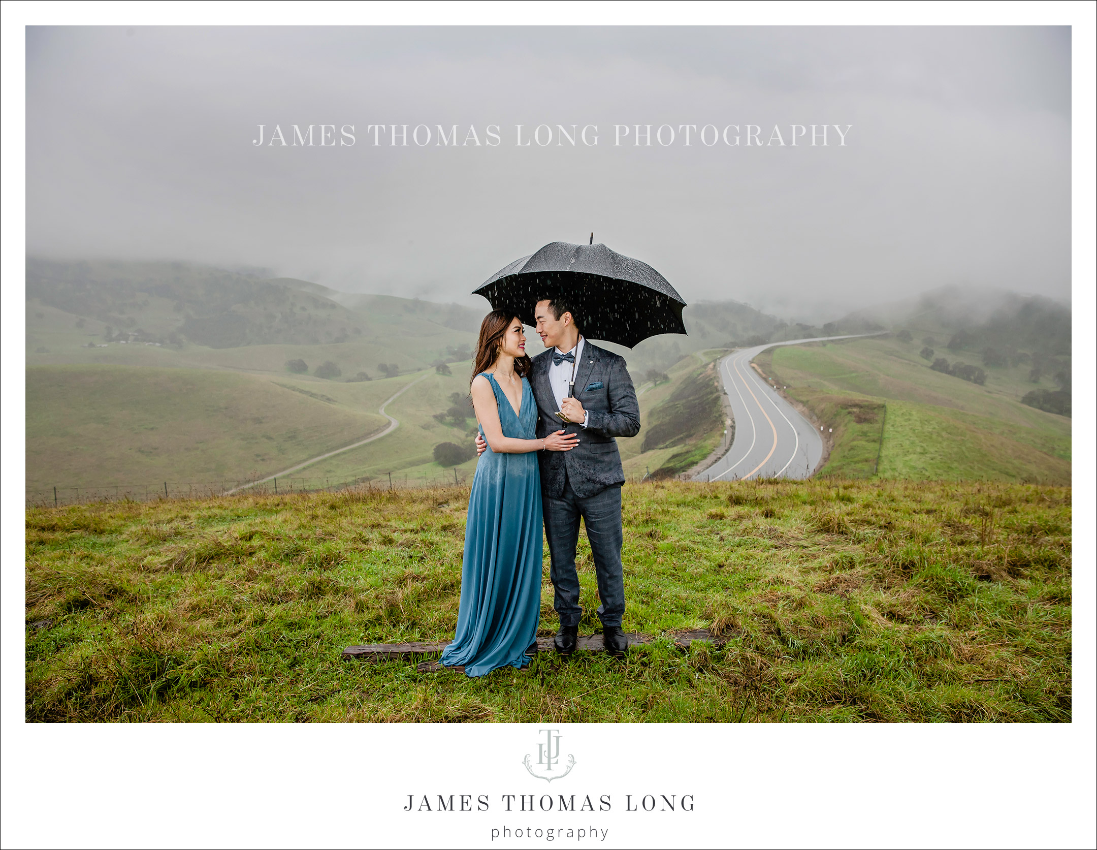 Engagement session in the rain by Seattle Wedding Photographer James Thomas Long Photography