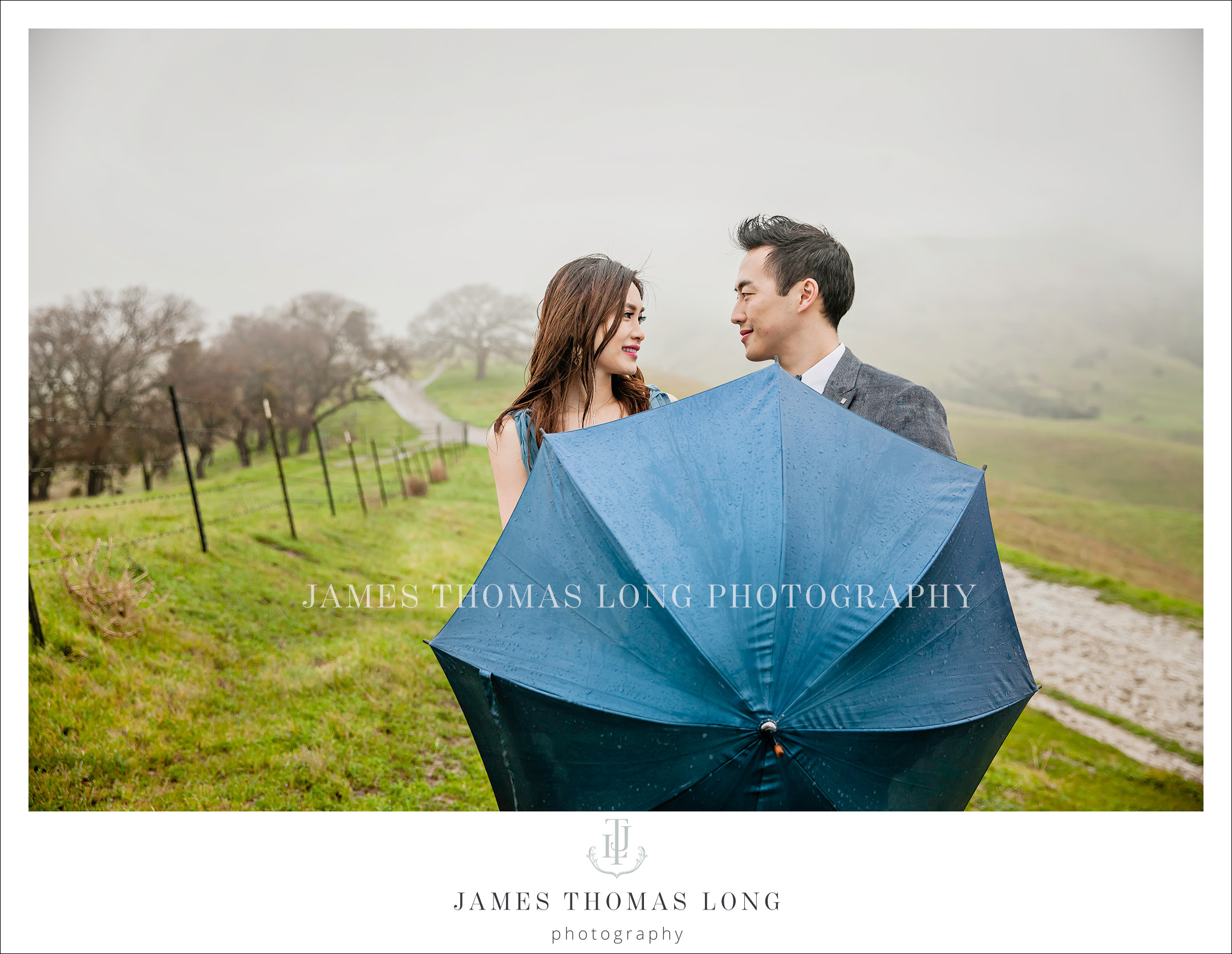 Engagement session in the rain by Seattle Wedding Photographer James Thomas Long Photography
