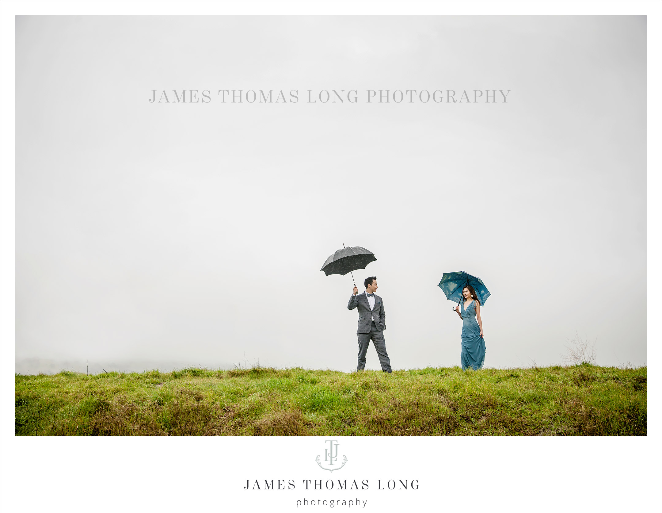 Engagement session in the rain by Seattle Wedding Photographer James Thomas Long Photography