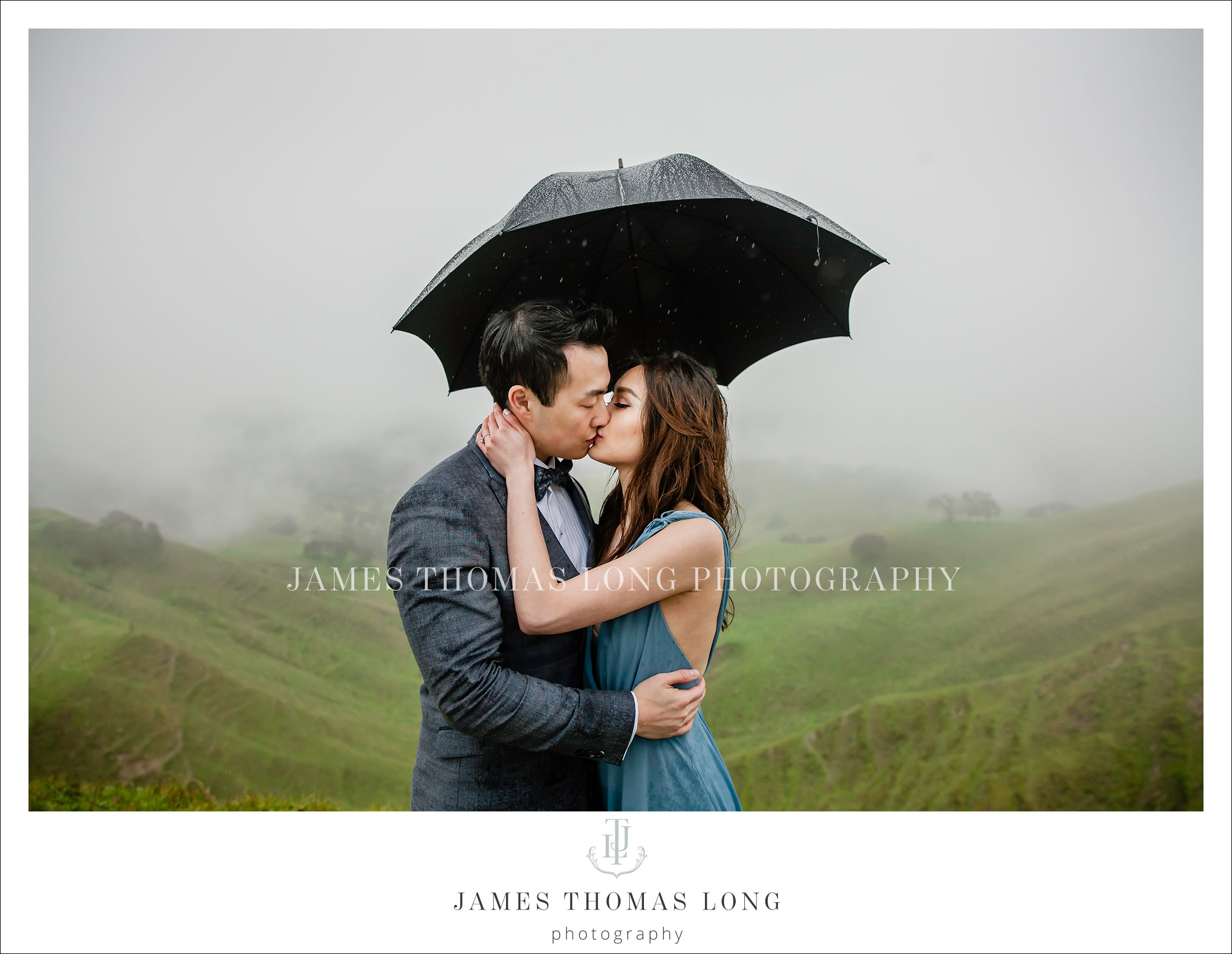 Engagement session in the rain by Seattle Wedding Photographer James Thomas Long Photography