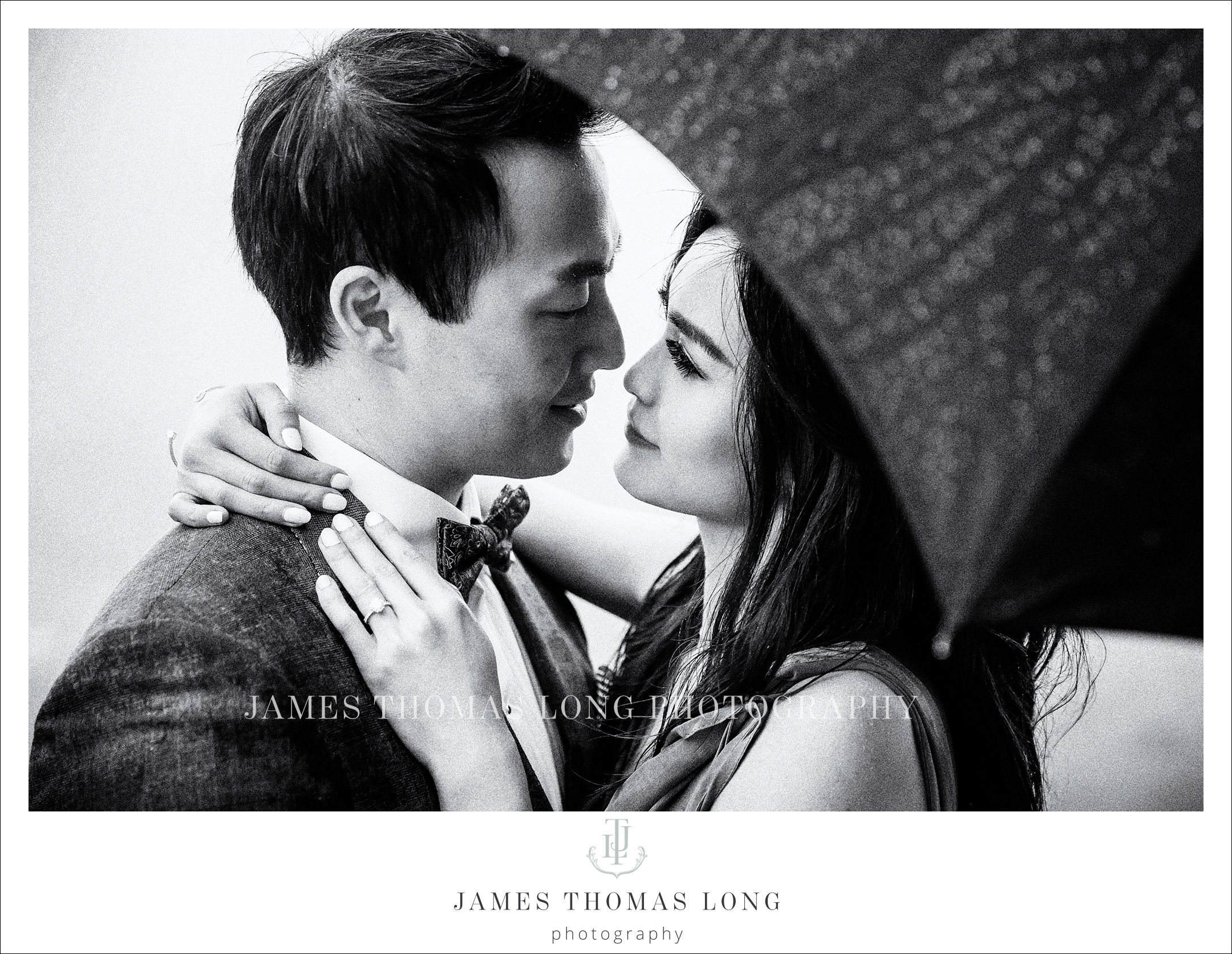 Engagement session in the rain by Seattle Wedding Photographer James Thomas Long Photography