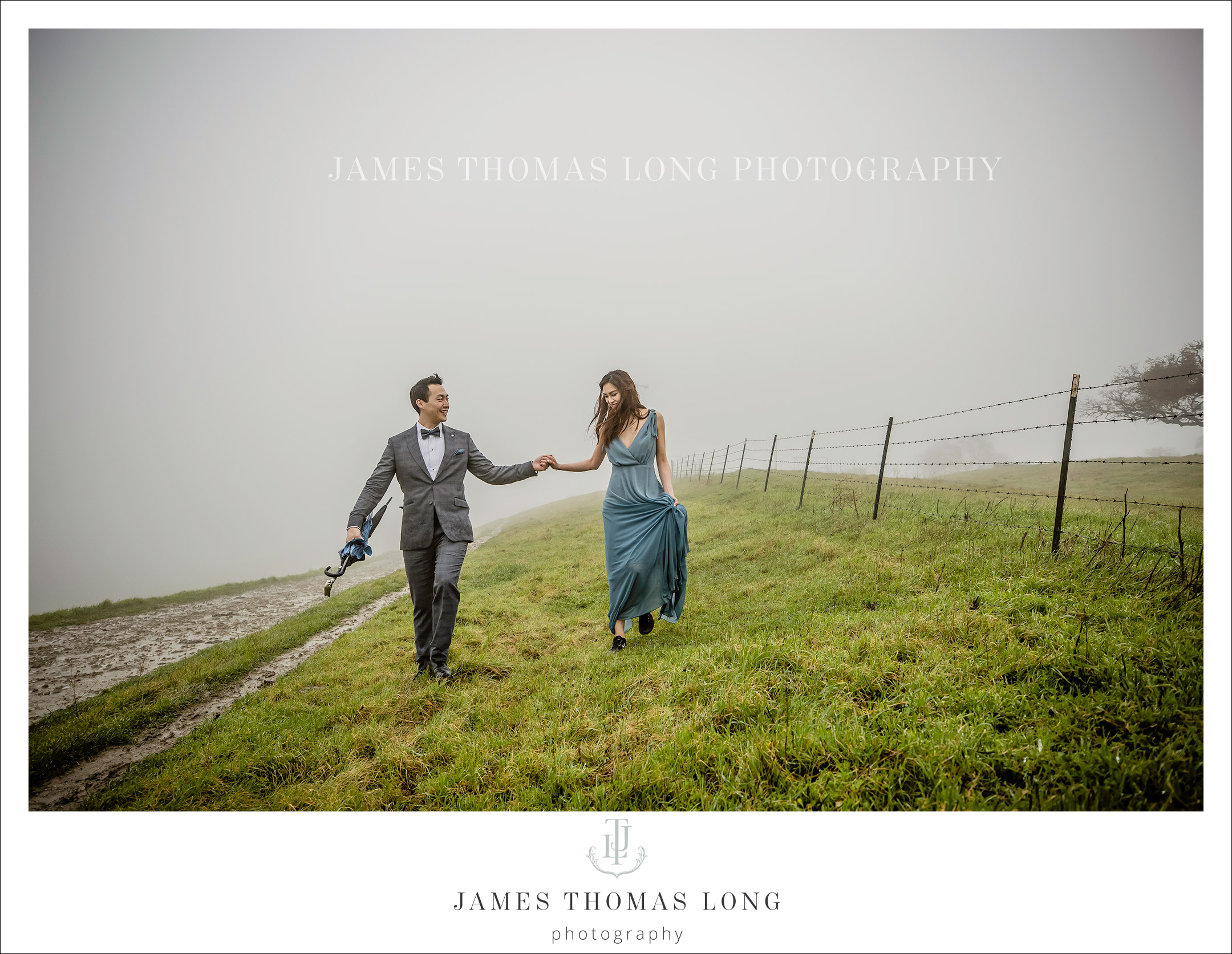 Engagement session in the rain by Seattle Wedding Photographer James Thomas Long Photography