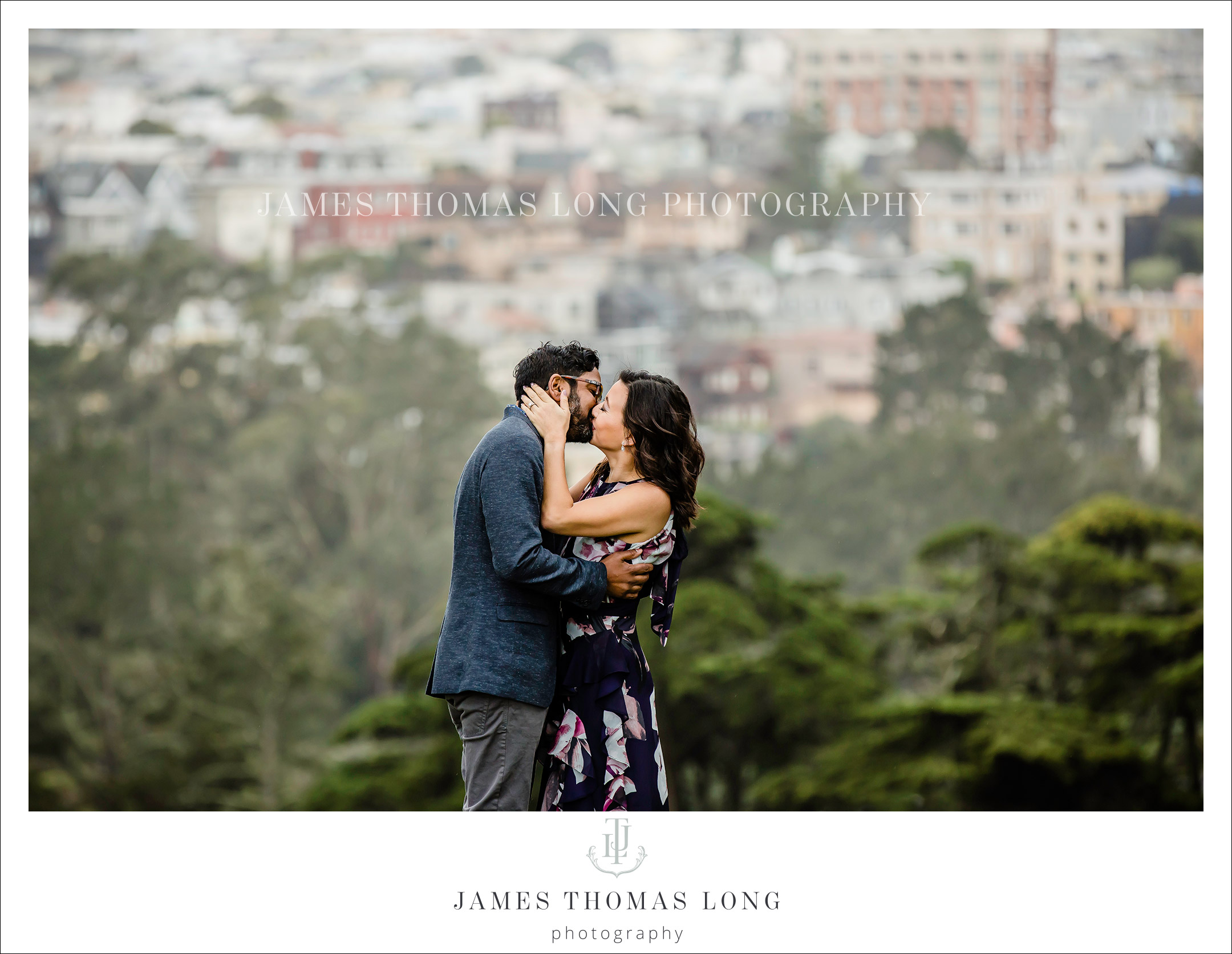 Destination engagement session in San Francisco by Seattle Wedding Photographer James Thomas Long Photography