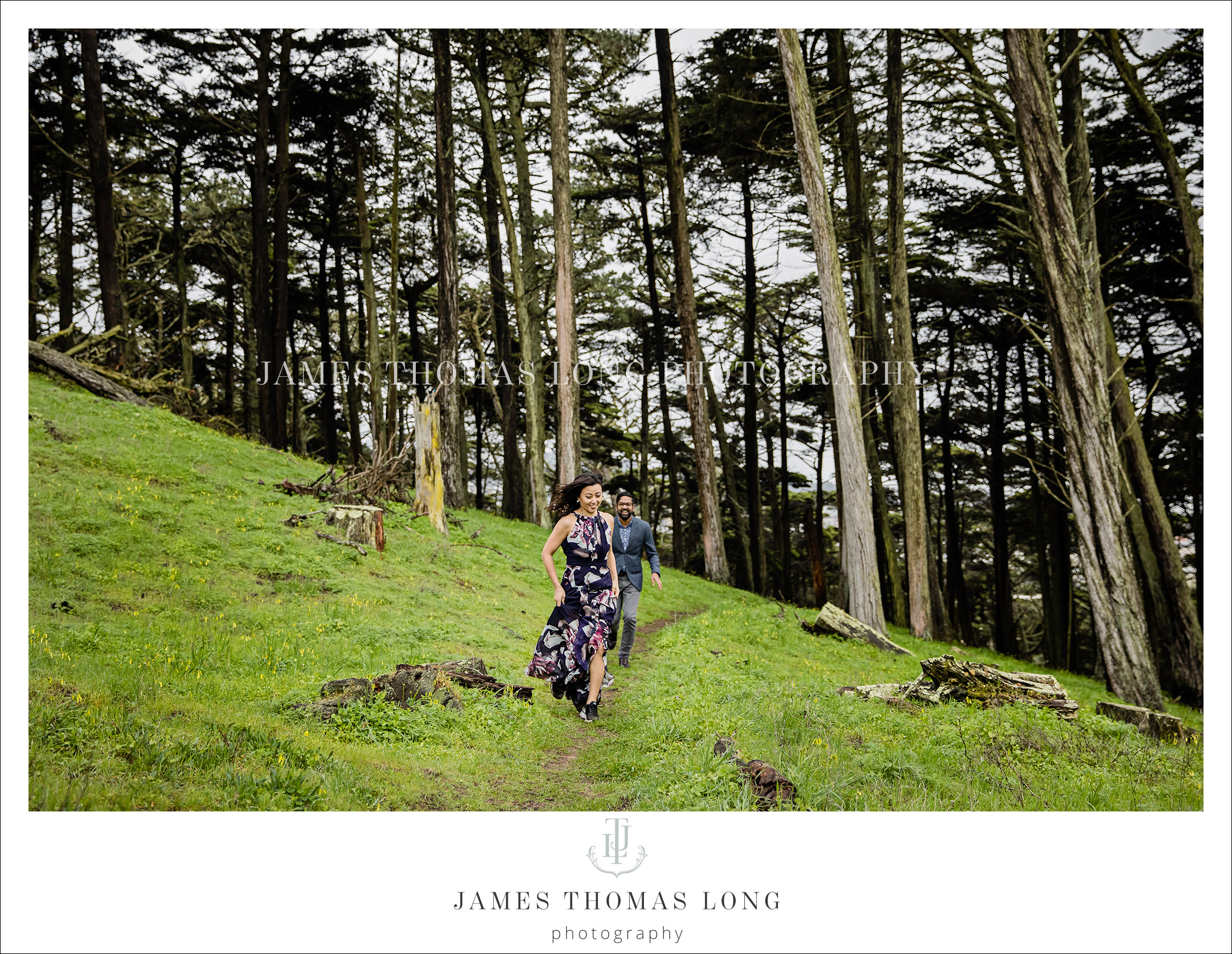 Destination engagement session in San Francisco by Seattle Wedding Photographer James Thomas Long Photography