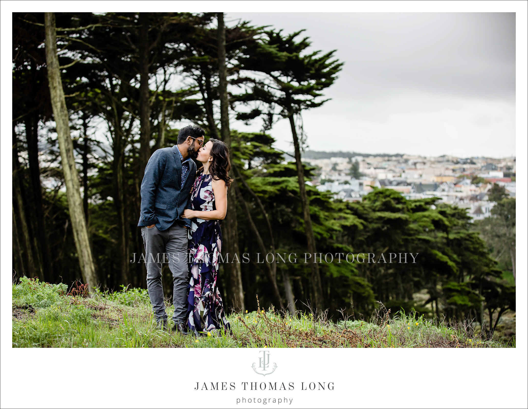 Destination engagement session in San Francisco by Seattle Wedding Photographer James Thomas Long Photography