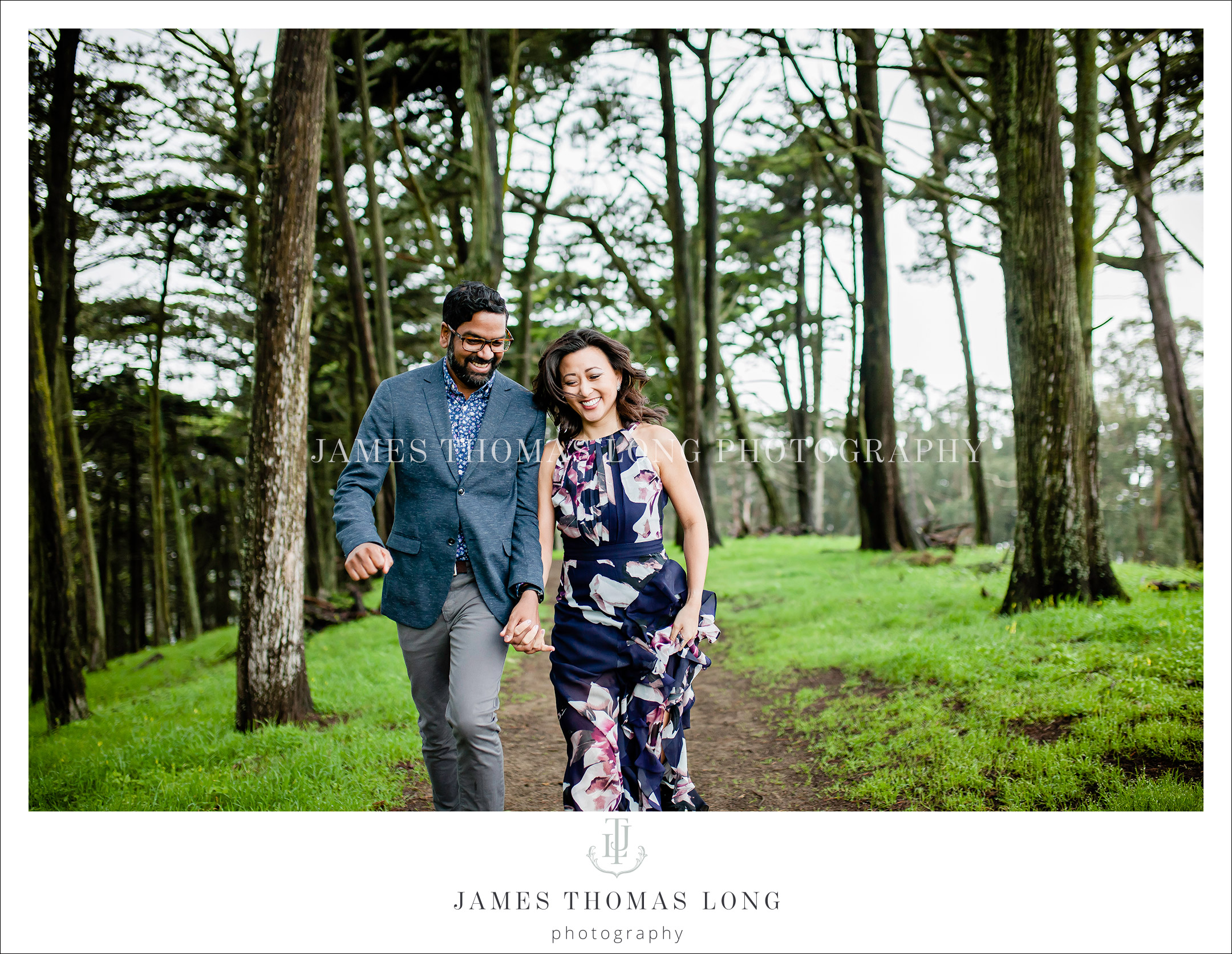 Destination engagement session in San Francisco by Seattle Wedding Photographer James Thomas Long Photography