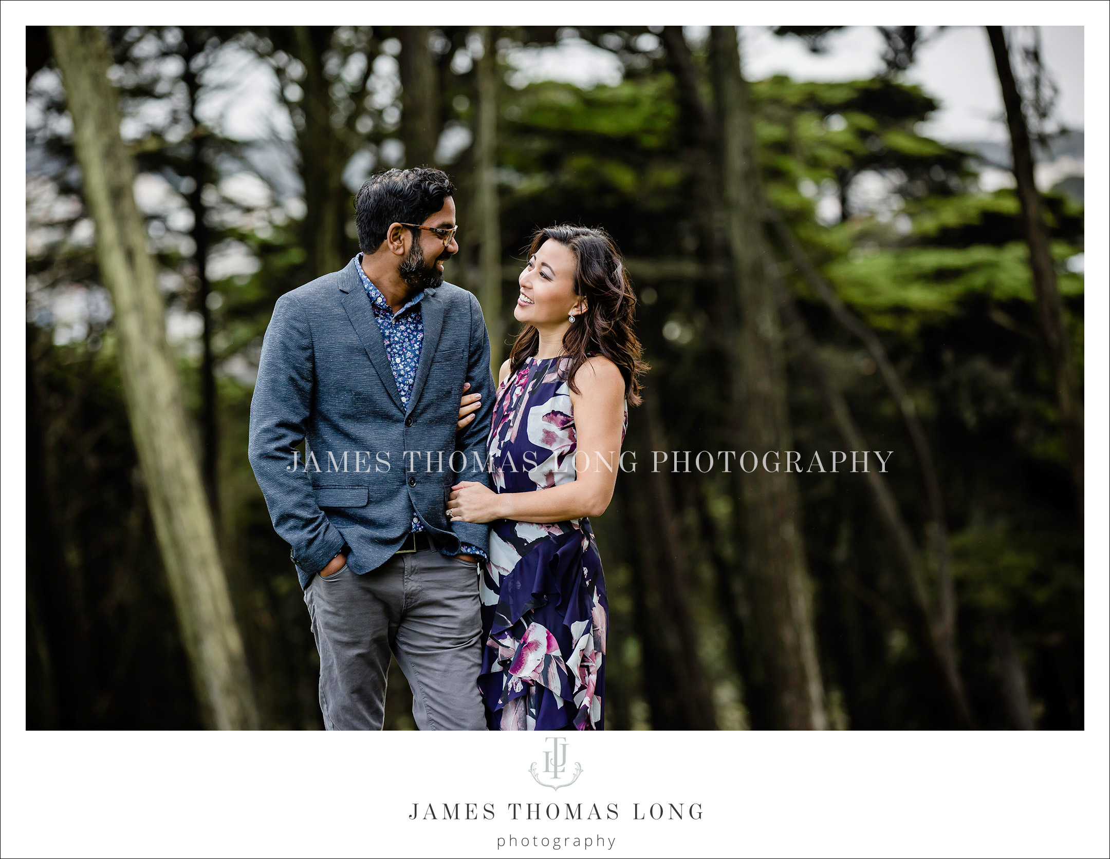 Destination engagement session in San Francisco by Seattle Wedding Photographer James Thomas Long Photography