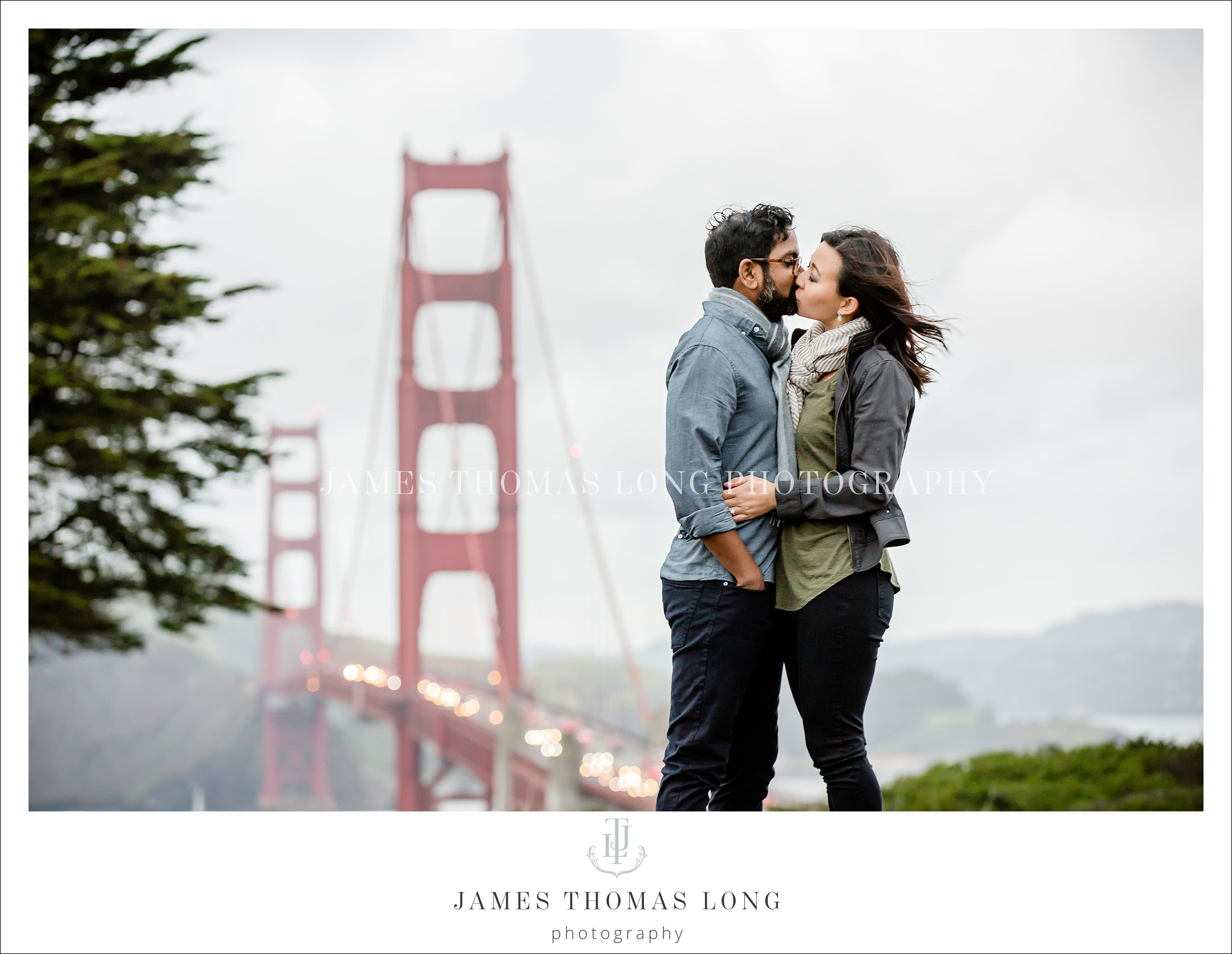 Destination engagement session in San Francisco by Seattle Wedding Photographer James Thomas Long Photography