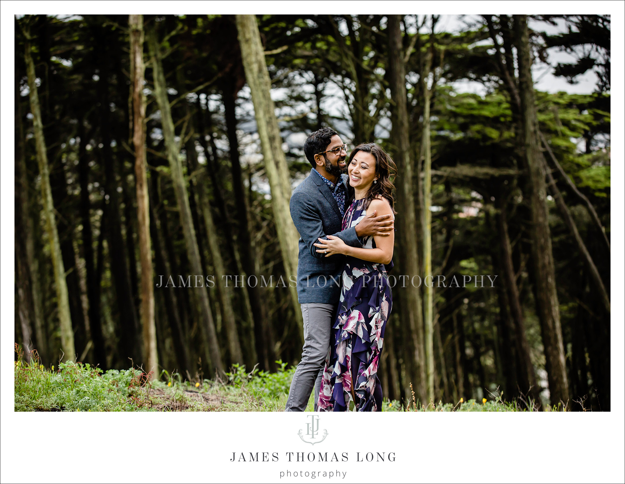 Destination engagement session in San Francisco by Seattle Wedding Photographer James Thomas Long Photography