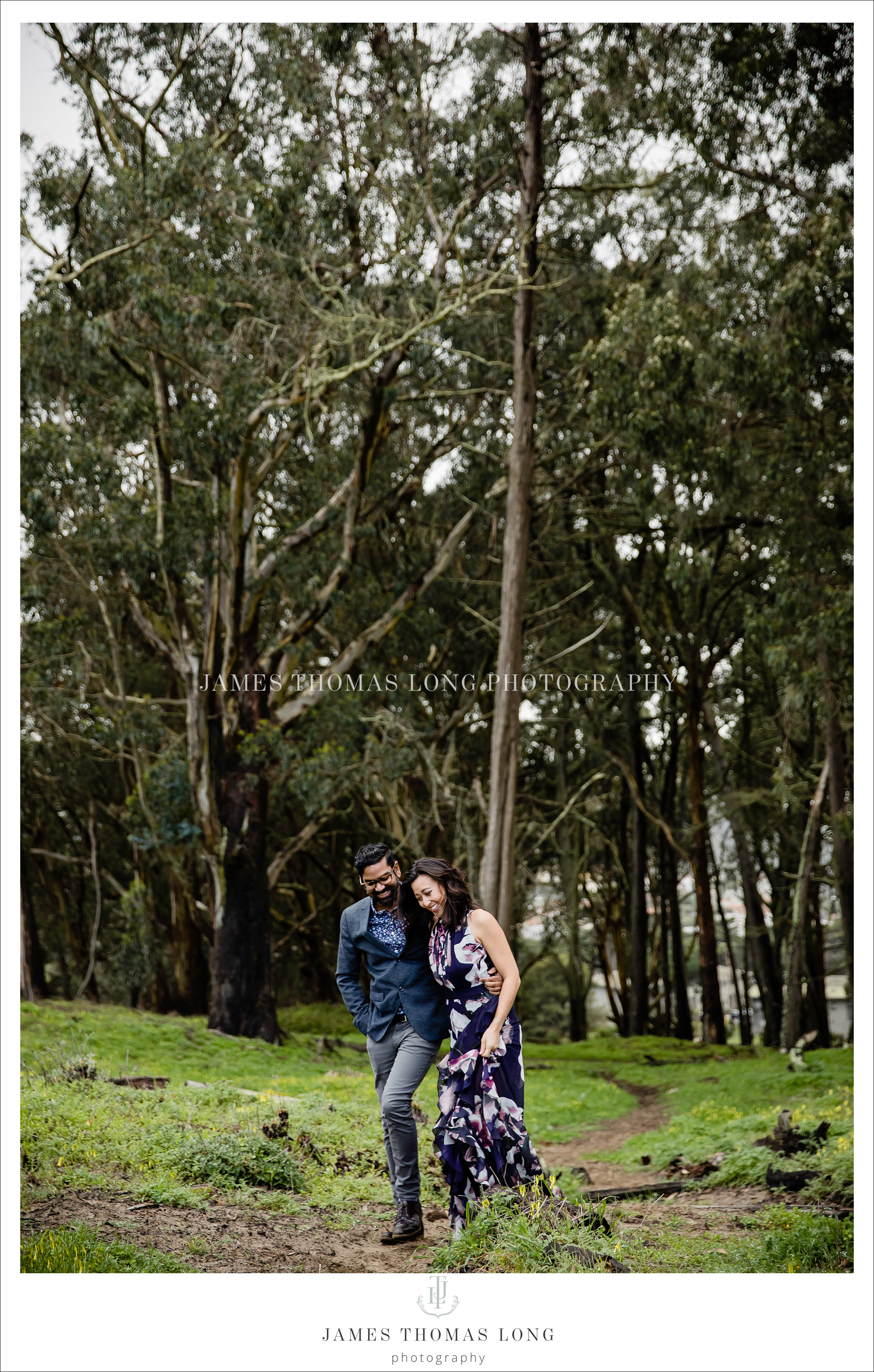 Destination engagement session in San Francisco by Seattle Wedding Photographer James Thomas Long Photography
