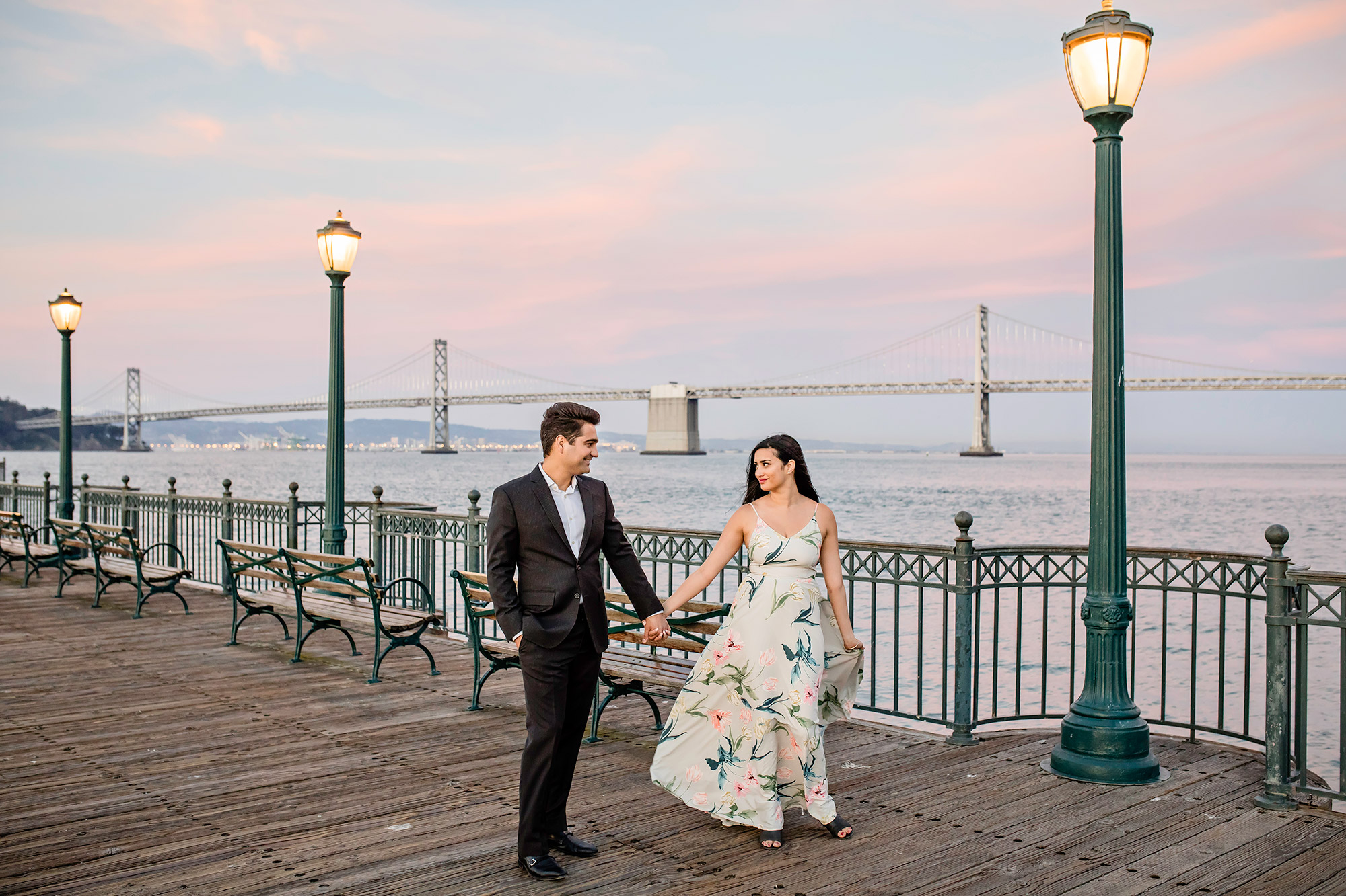 San Francisco Embarcadero engagement session by James Thomas Long Photography