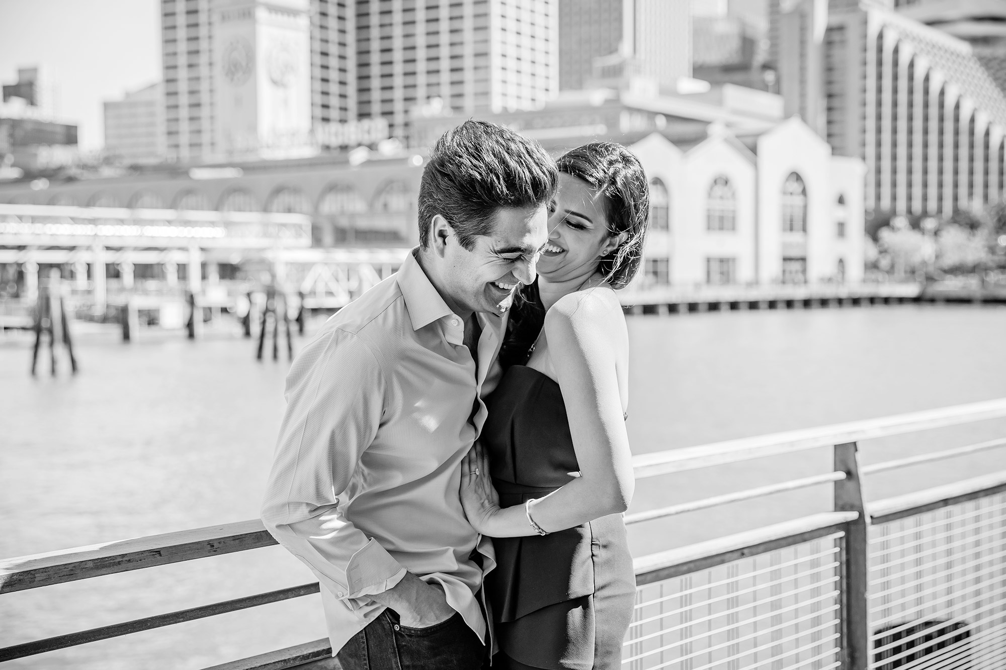 San Francisco Embarcadero engagement session by James Thomas Long Photography