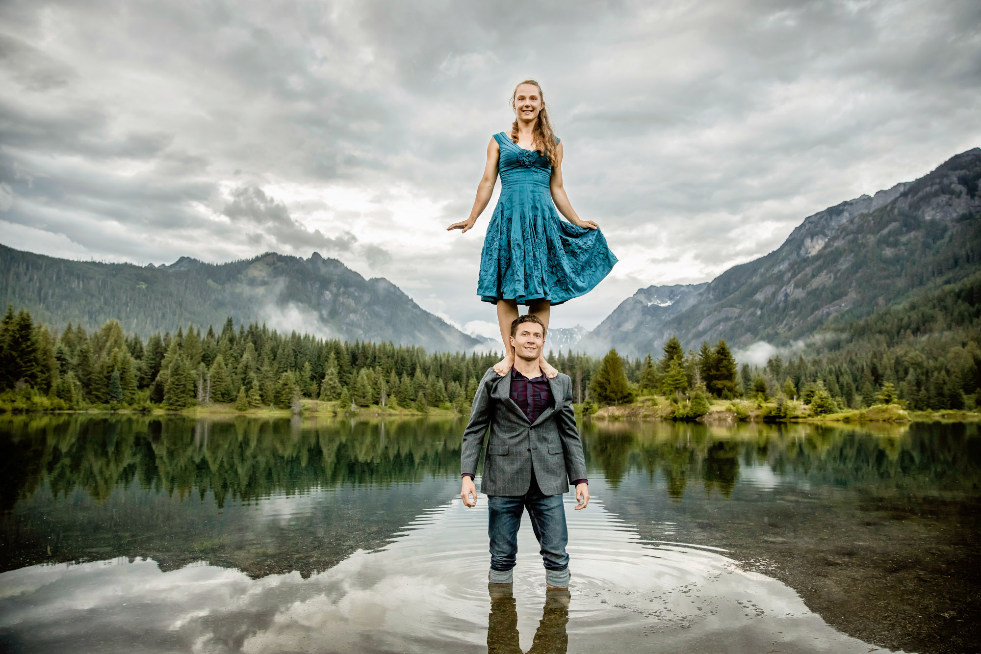 Snoqualmie pass engagement session by James Thomas Long Photography