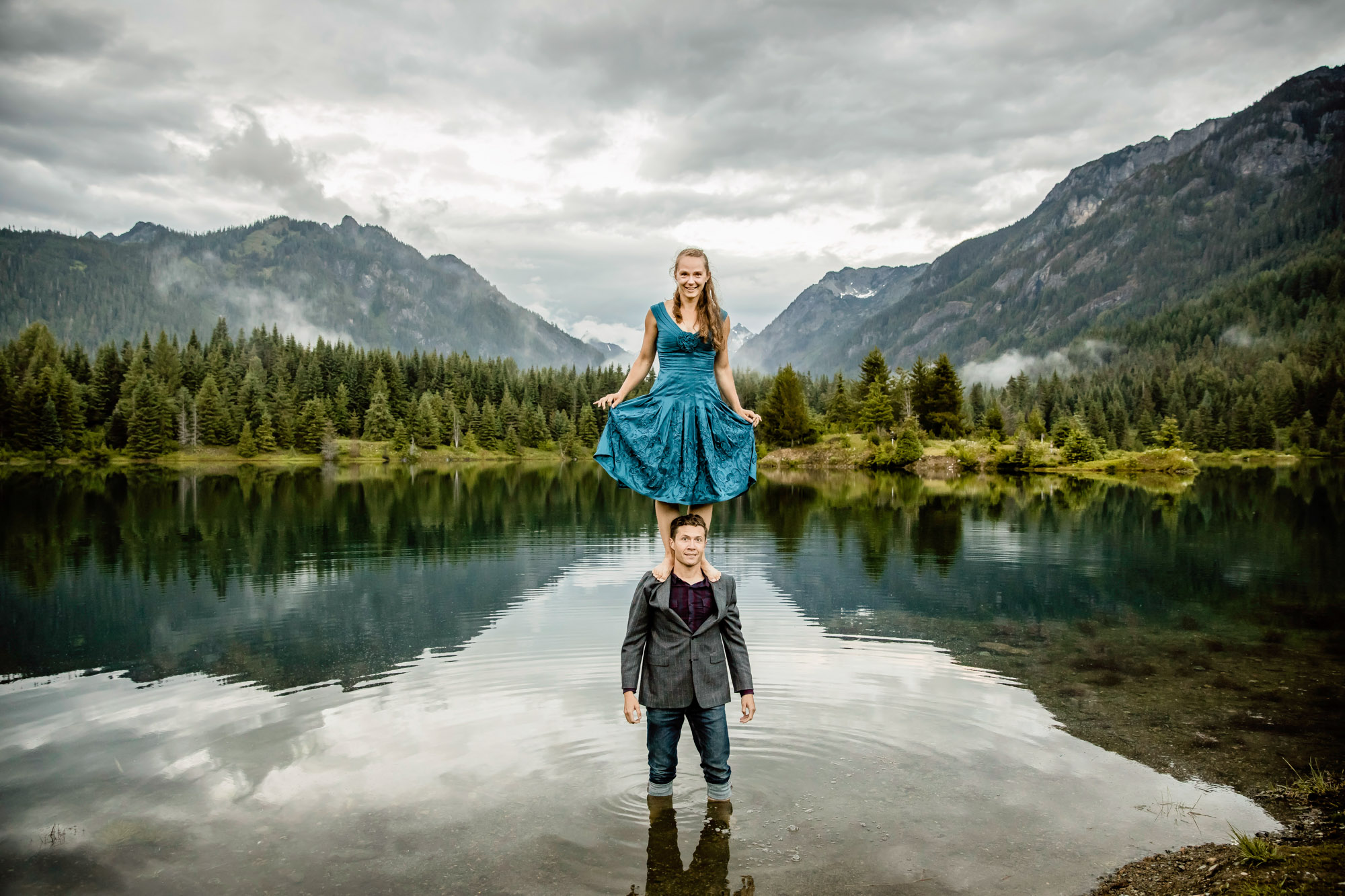 Snoqualmie pass engagement session by James Thomas Long Photography