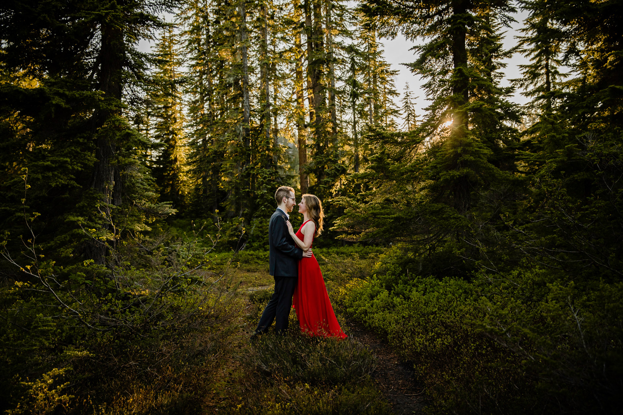 Adventure engagement session in the cascade mountains by Seattle wedding photographer James Thomas Long Photography