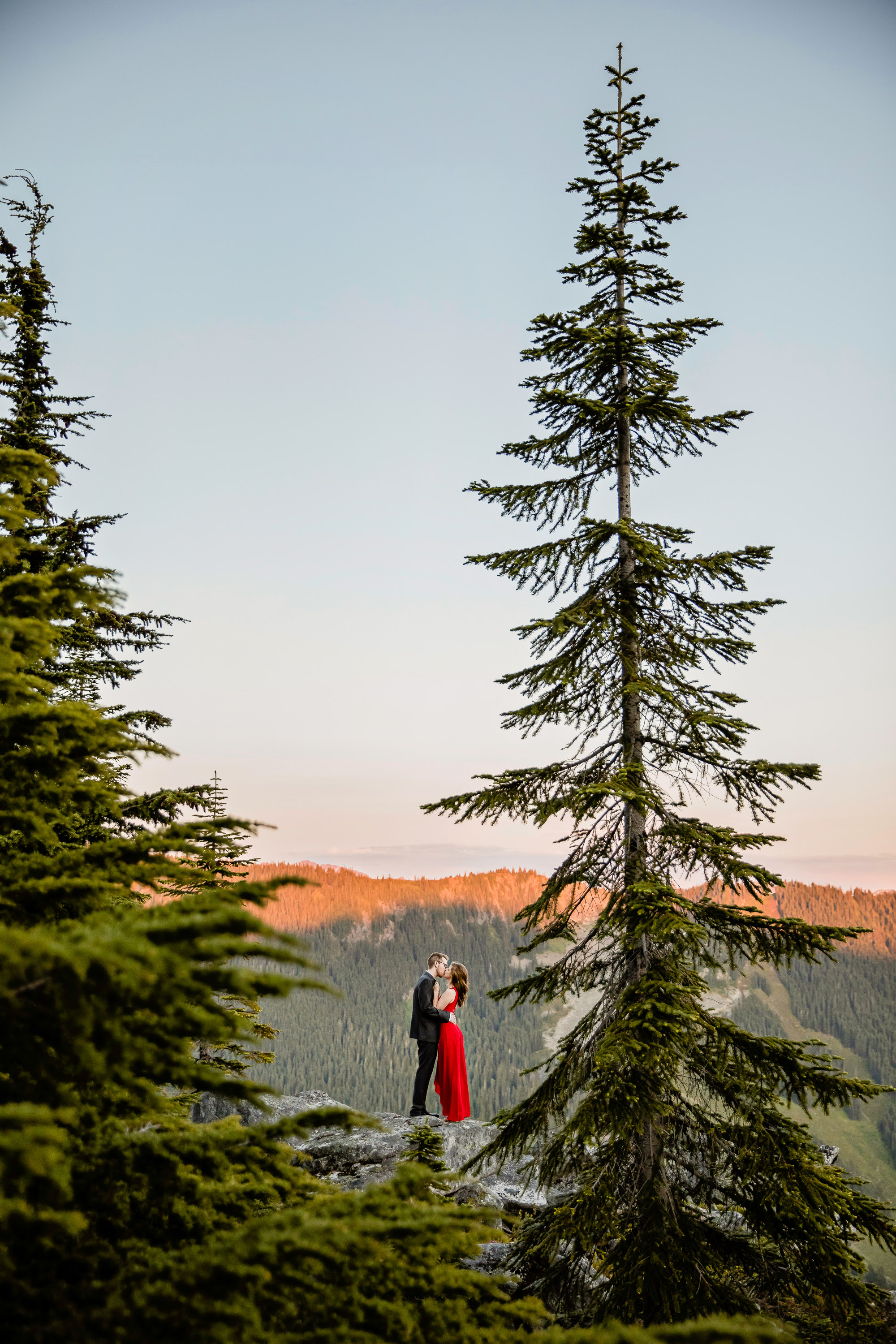 Adventure engagement session in the cascade mountains by Seattle wedding photographer James Thomas Long Photography