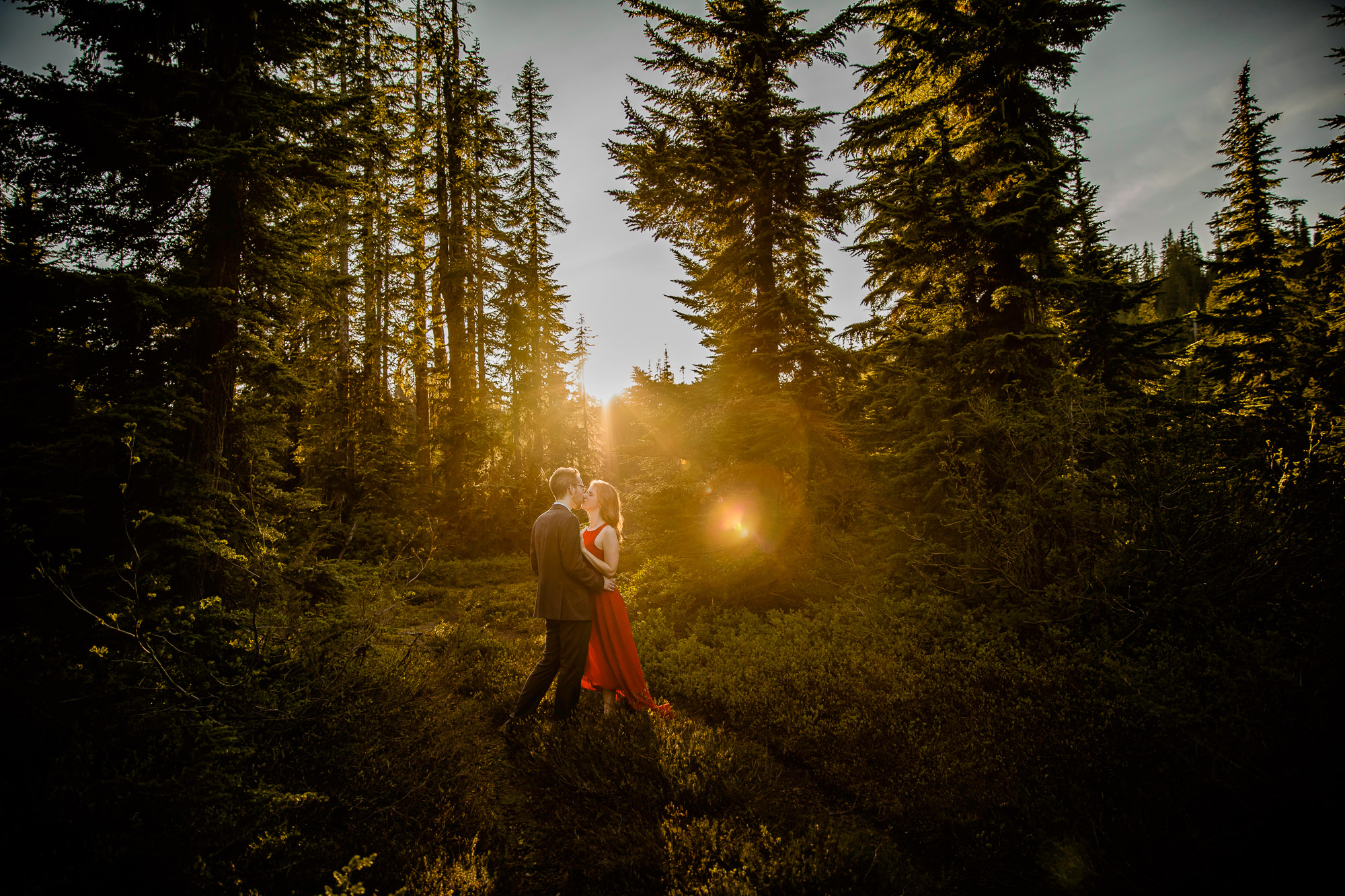 Adventure engagement session in the cascade mountains by Seattle wedding photographer James Thomas Long Photography