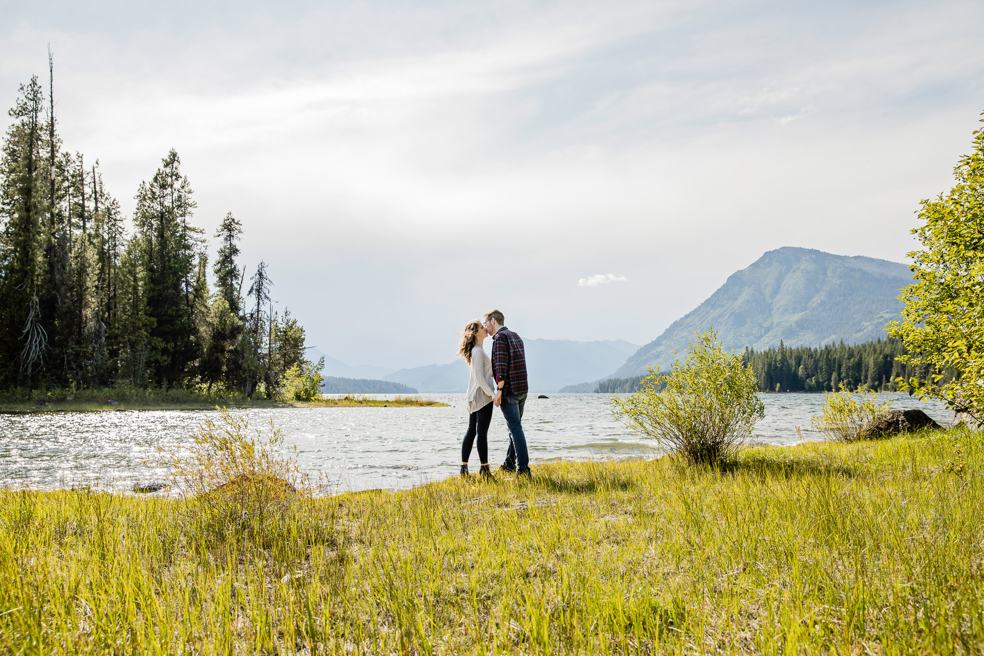 Adventure engagement session in the cascade mountains by Seattle wedding photographer James Thomas Long Photography