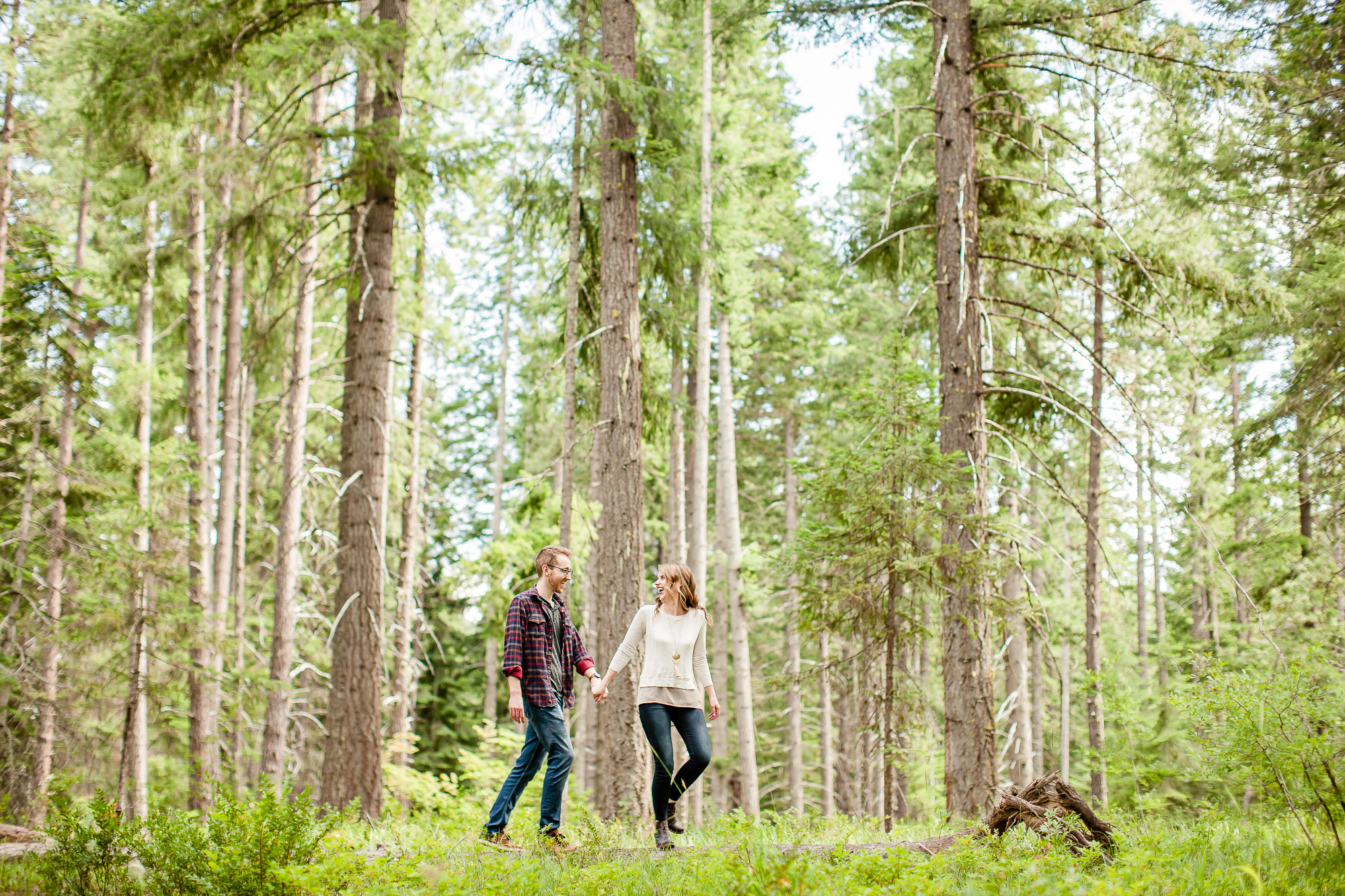 Adventure engagement session in the cascade mountains by Seattle wedding photographer James Thomas Long Photography