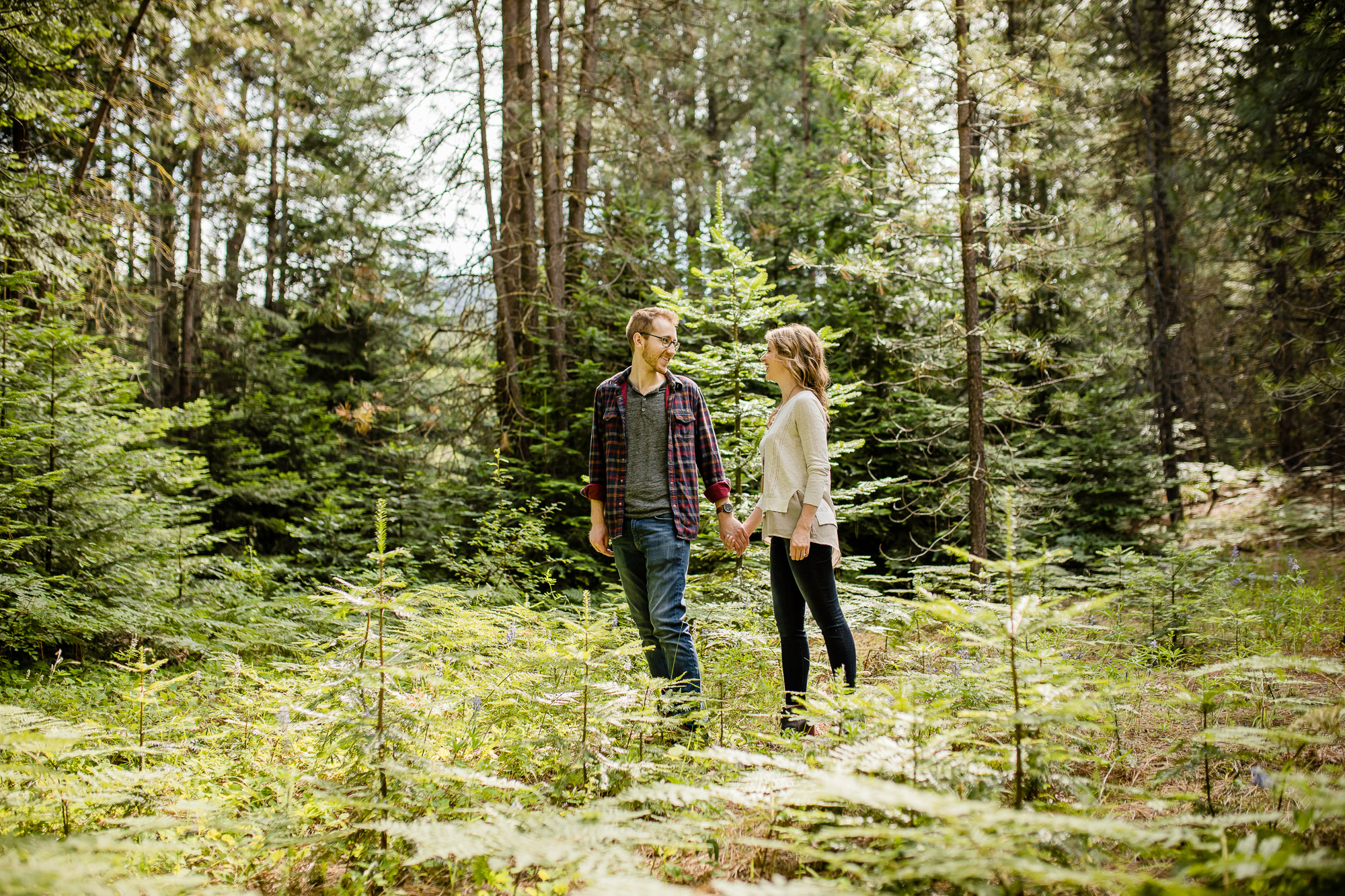 Adventure engagement session in the cascade mountains by Seattle wedding photographer James Thomas Long Photography