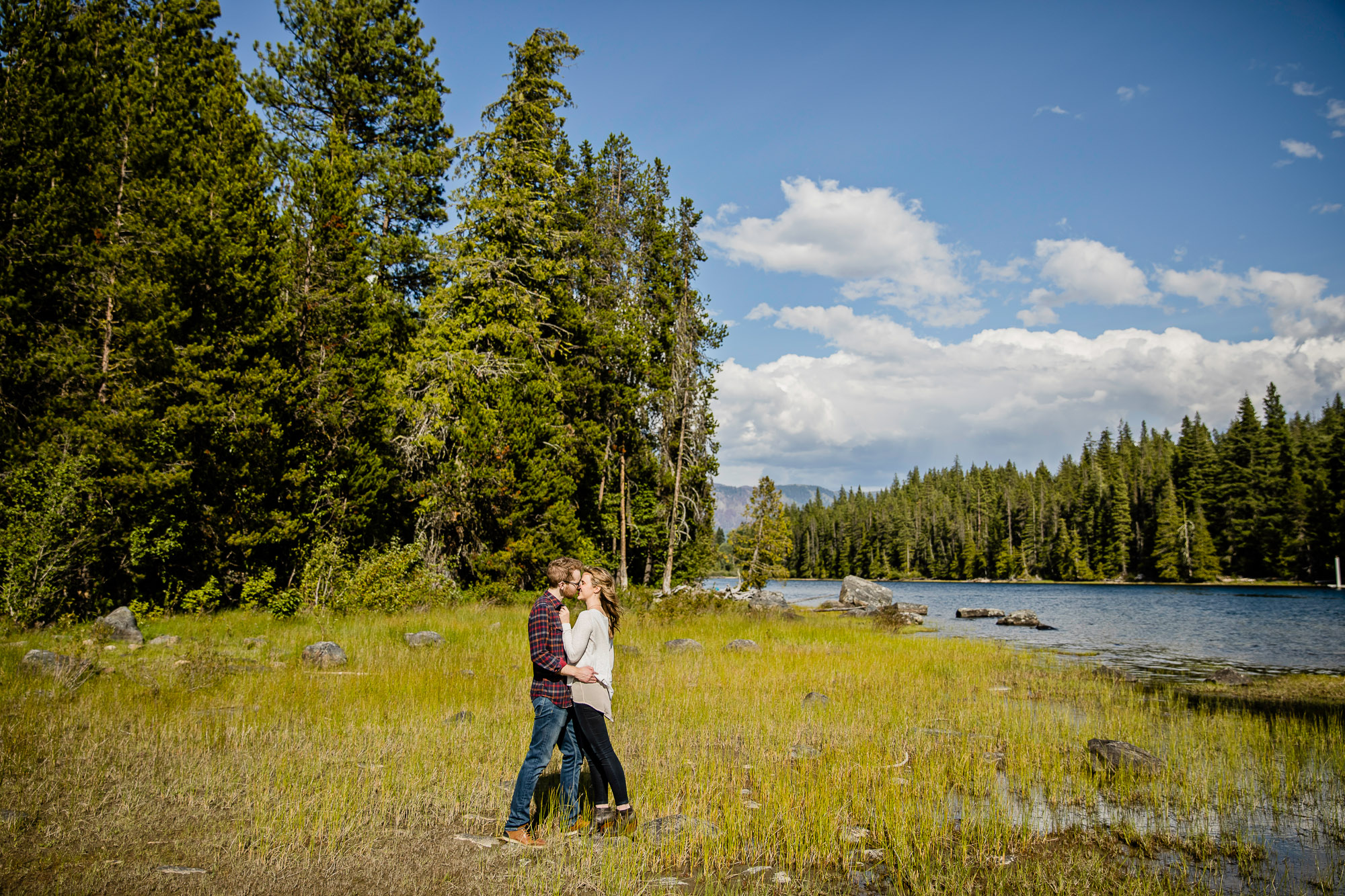 Adventure engagement session in the cascade mountains by Seattle wedding photographer James Thomas Long Photography