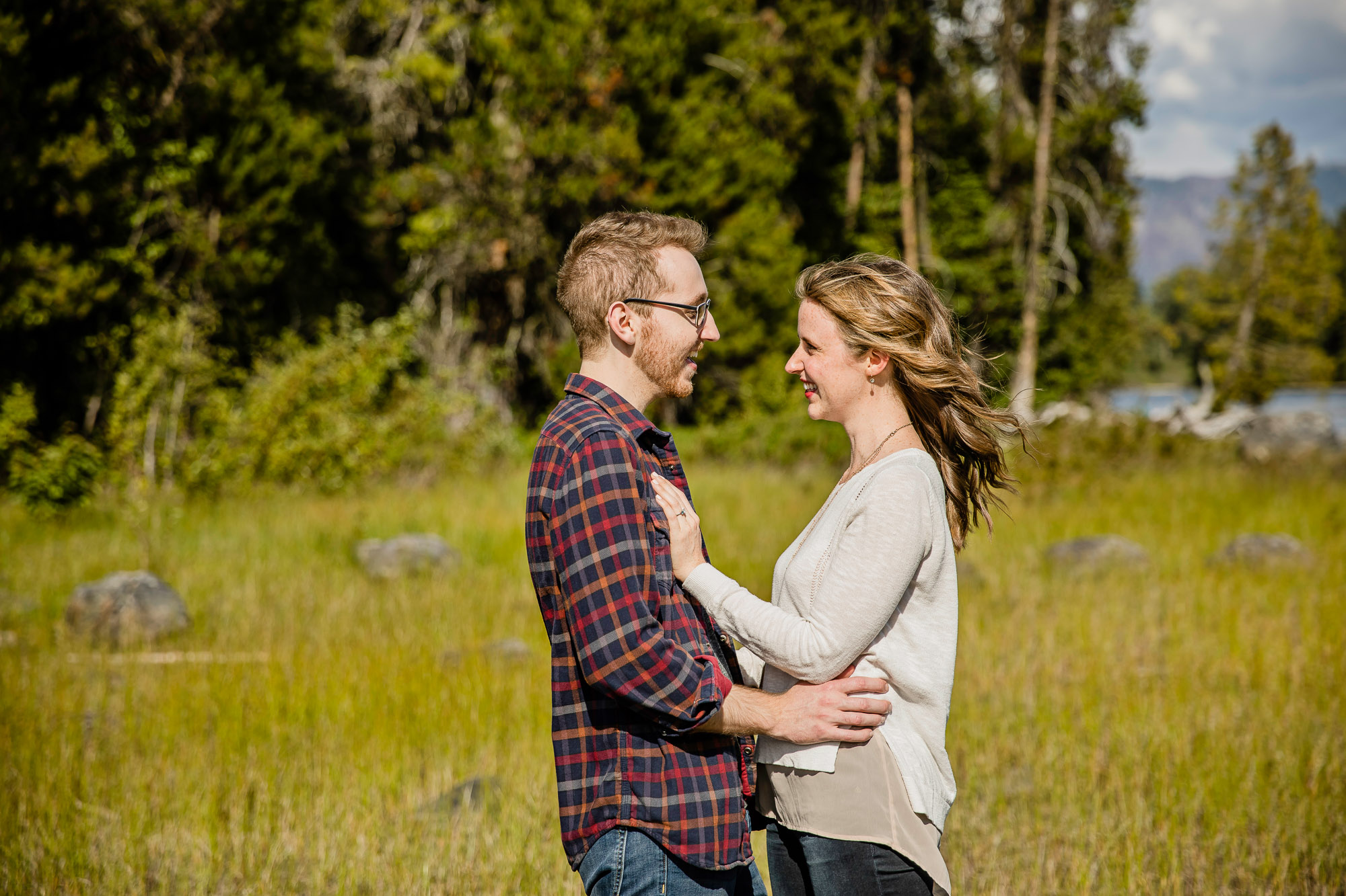 Adventure engagement session in the cascade mountains by Seattle wedding photographer James Thomas Long Photography