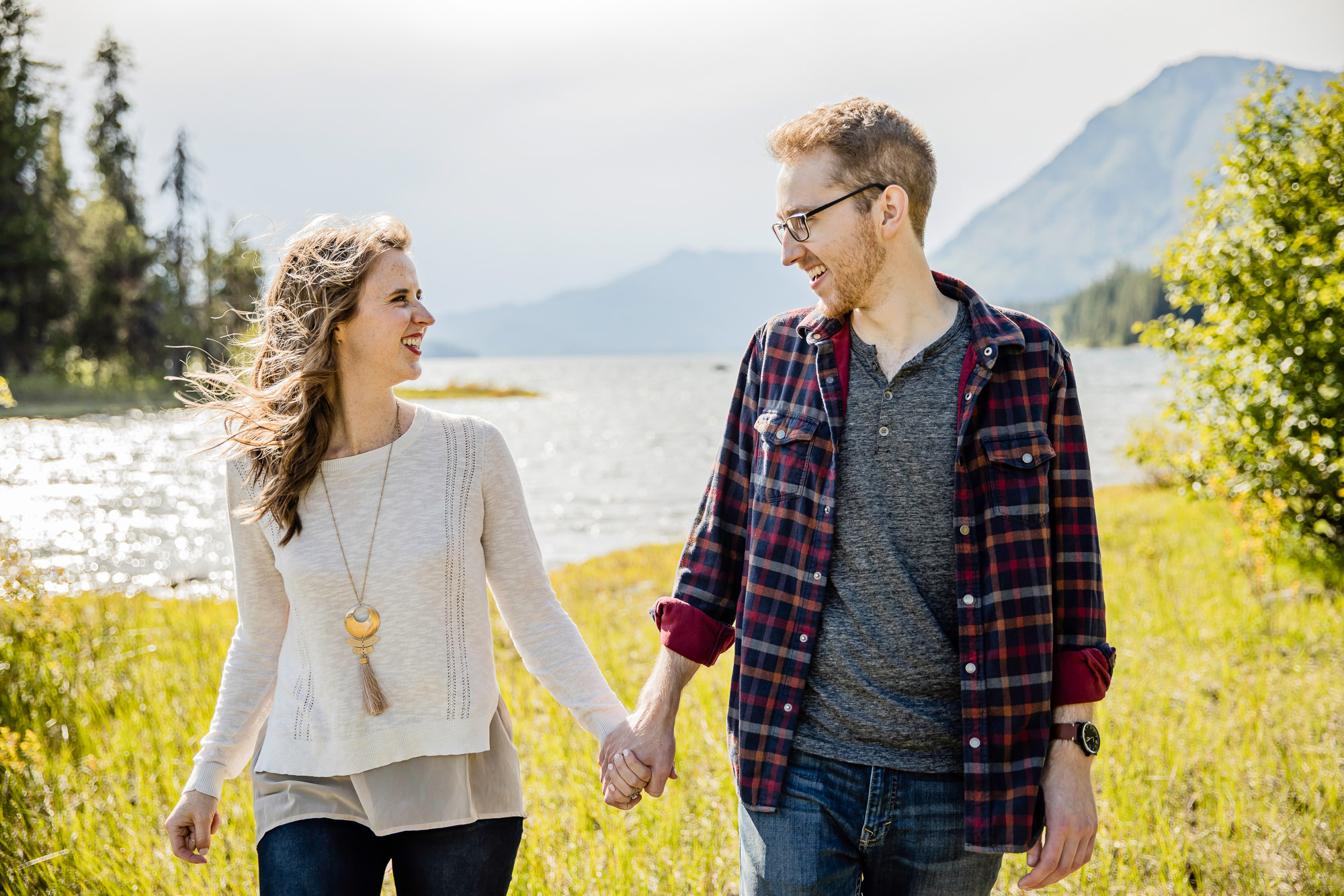 Adventure engagement session in the cascade mountains by Seattle wedding photographer James Thomas Long Photography