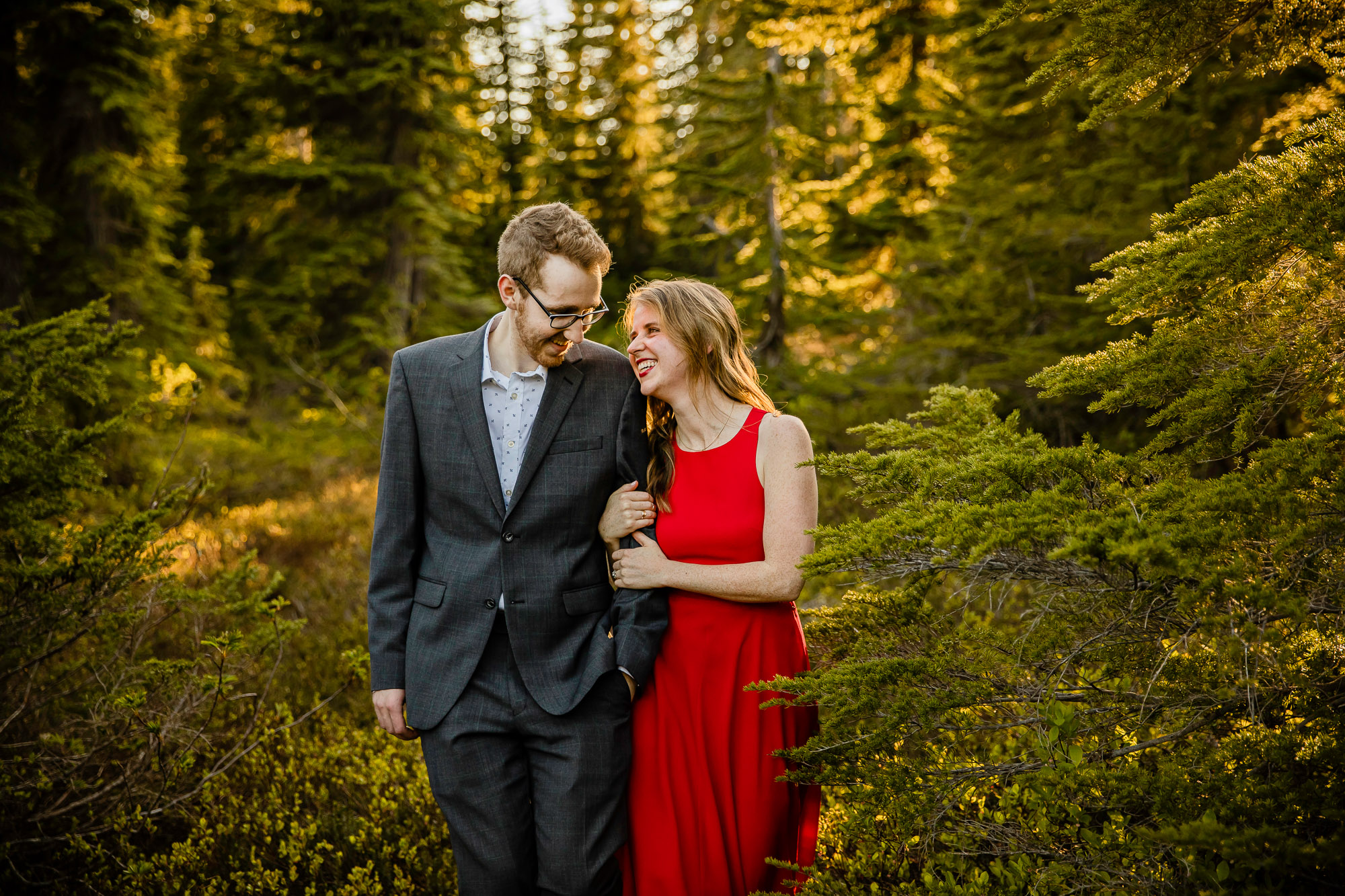 Adventure engagement session in the cascade mountains by Seattle wedding photographer James Thomas Long Photography