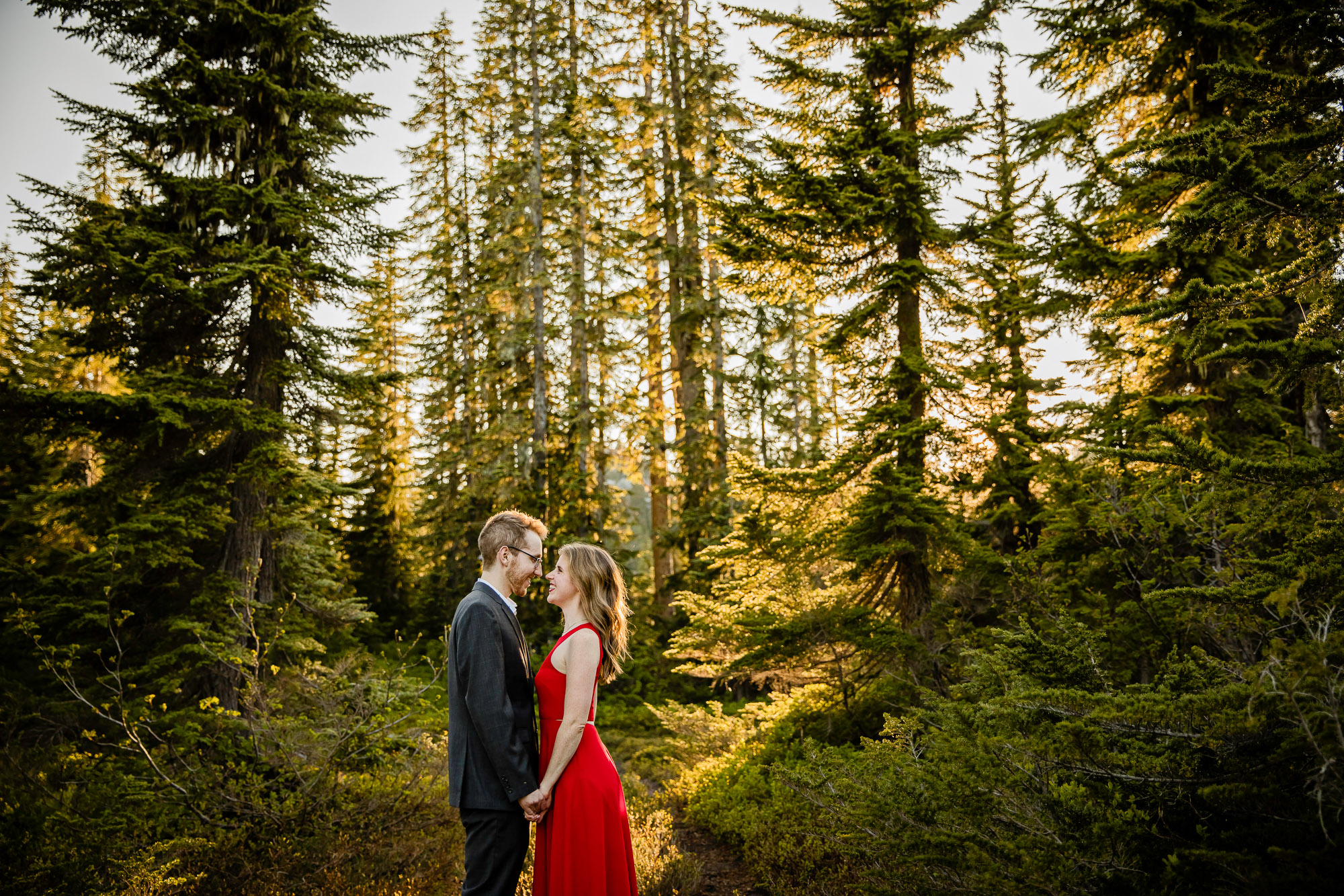 Adventure engagement session in the cascade mountains by Seattle wedding photographer James Thomas Long Photography