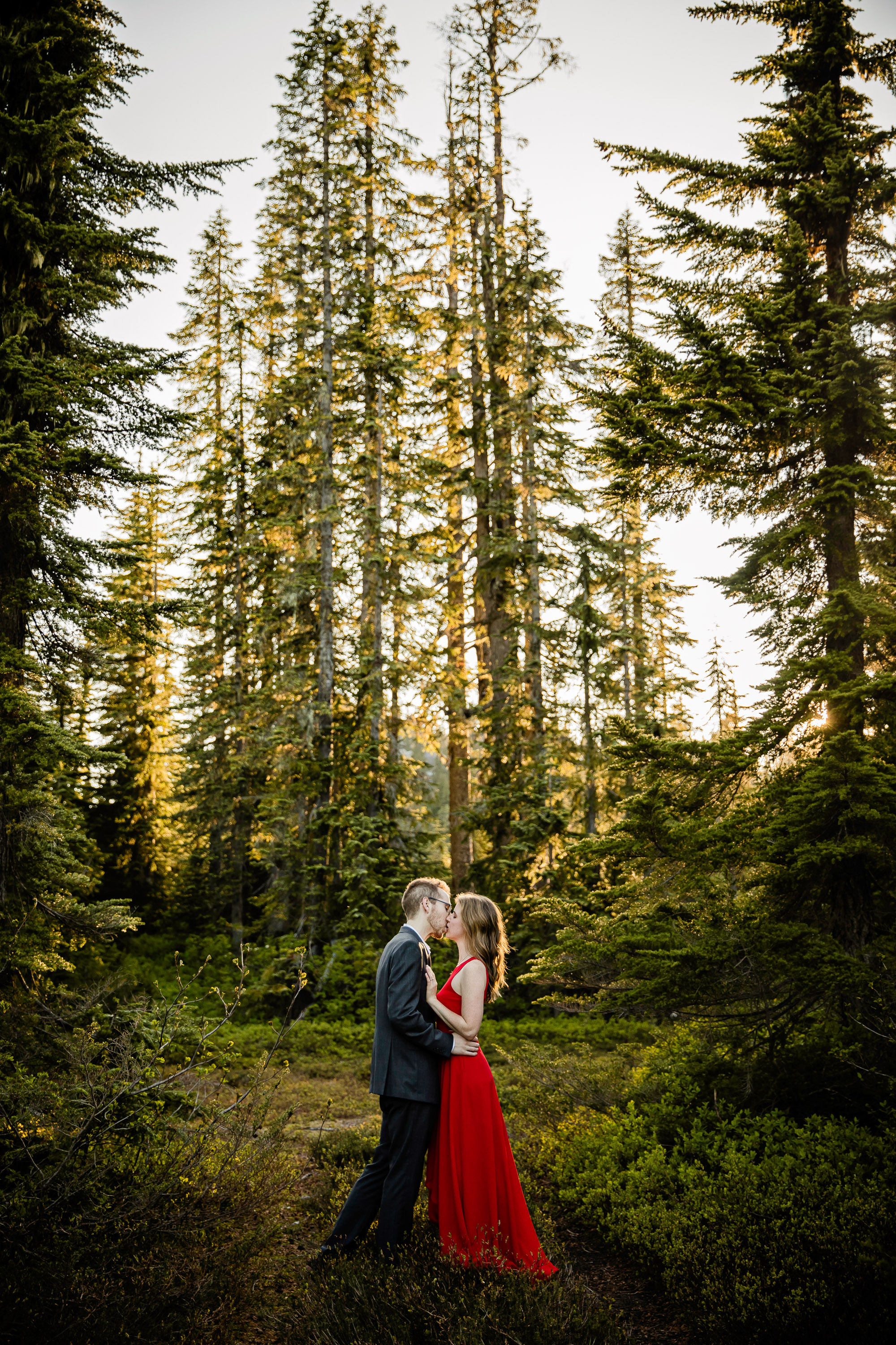 Adventure engagement session in the cascade mountains by Seattle wedding photographer James Thomas Long Photography