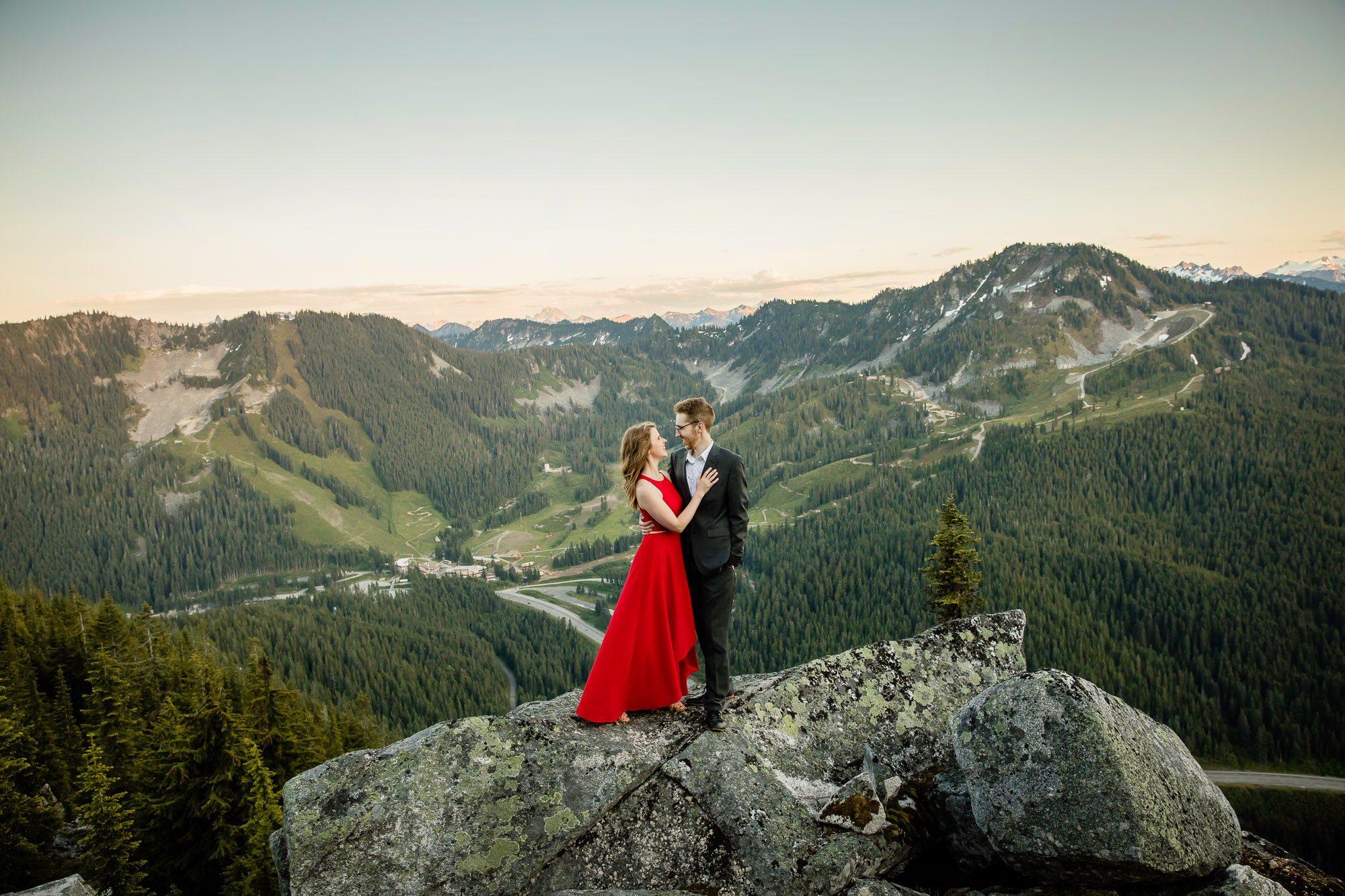 Adventure engagement session in the cascade mountains by Seattle wedding photographer James Thomas Long Photography