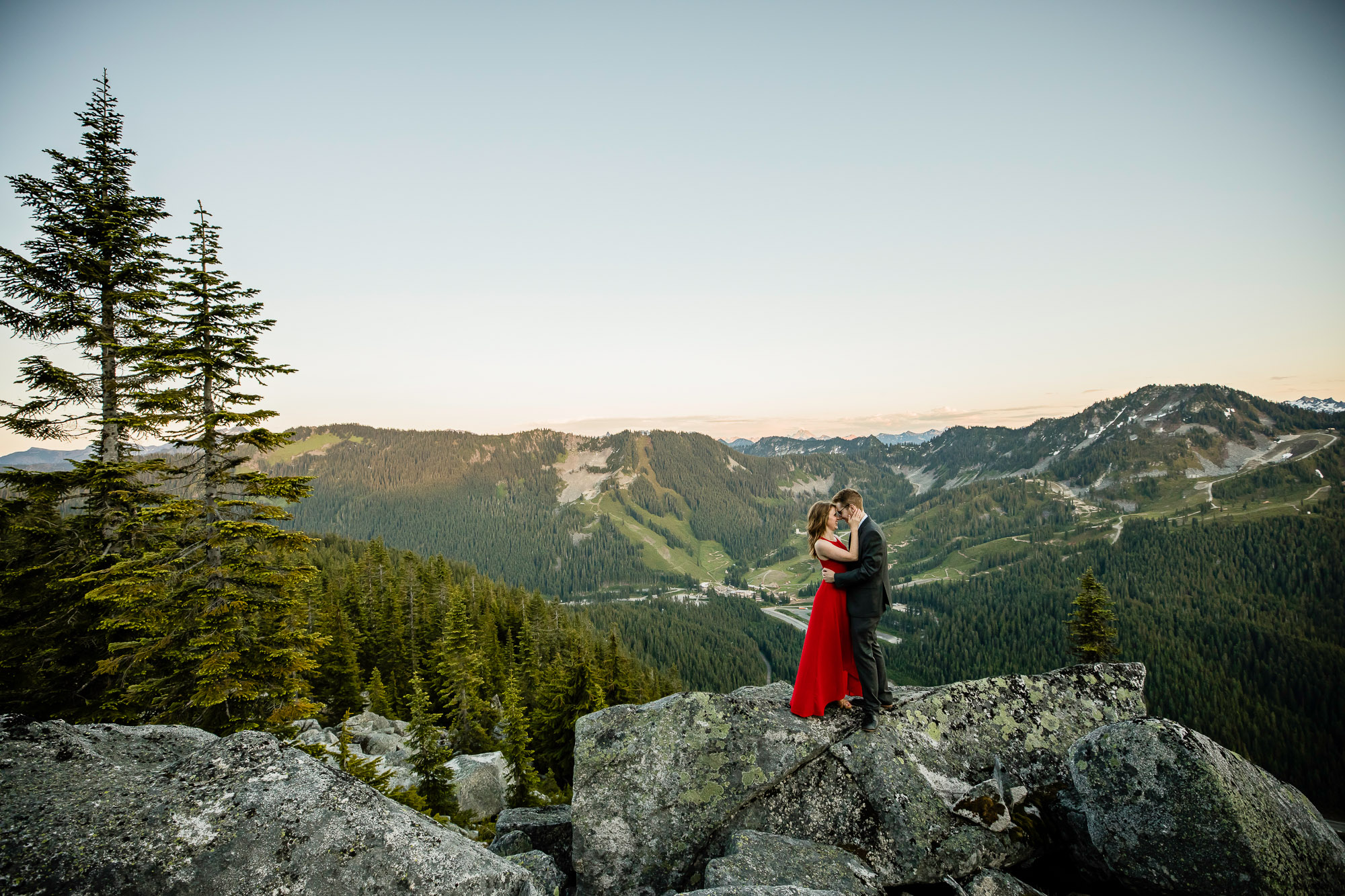 Adventure engagement session in the cascade mountains by Seattle wedding photographer James Thomas Long Photography