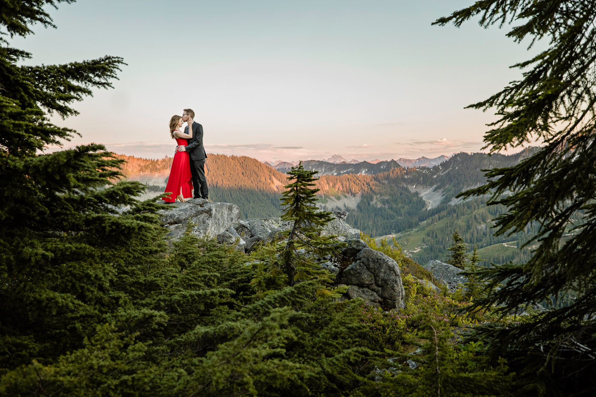 Adventure engagement session in the cascade mountains by Seattle wedding photographer James Thomas Long Photography