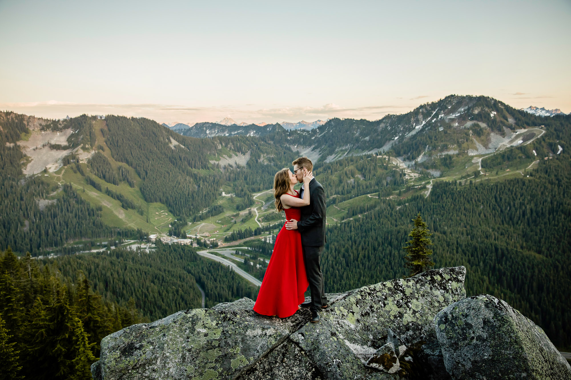 Adventure engagement session in the cascade mountains by Seattle wedding photographer James Thomas Long Photography