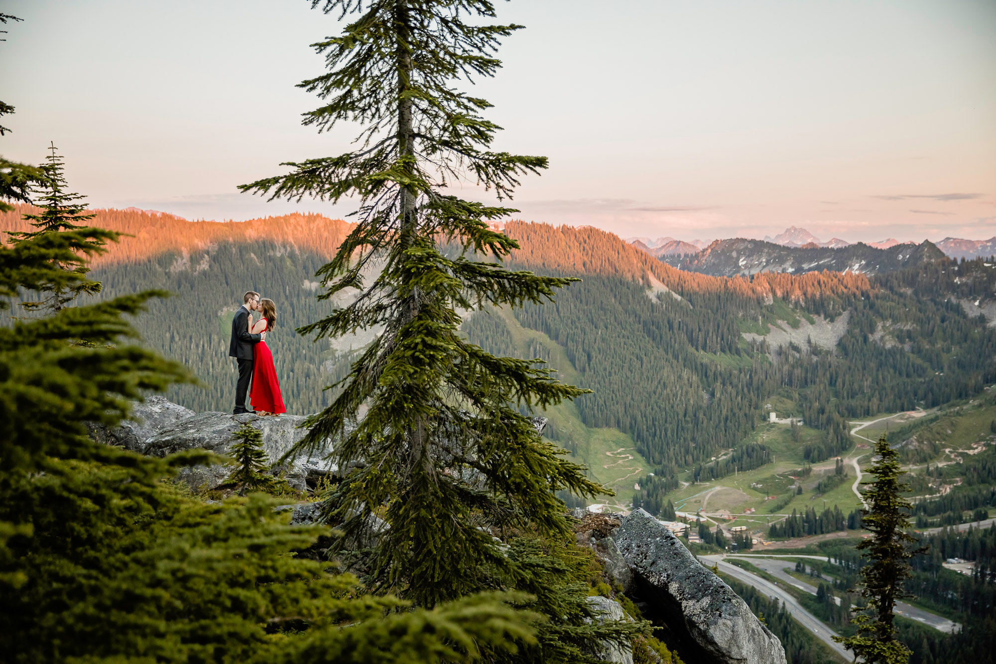 Adventure engagement session in the cascade mountains by Seattle wedding photographer James Thomas Long Photography