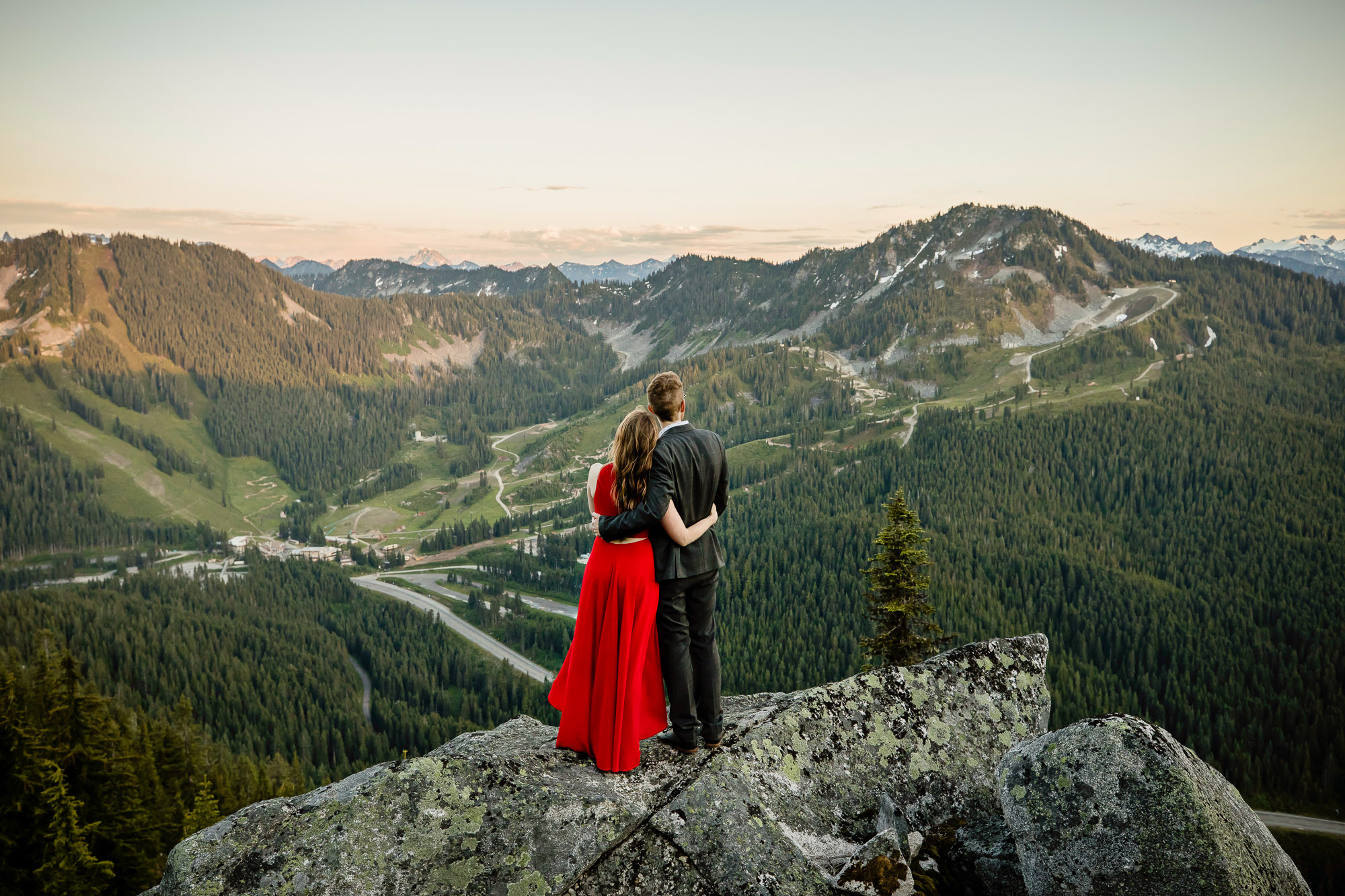 Adventure engagement session in the cascade mountains by Seattle wedding photographer James Thomas Long Photography