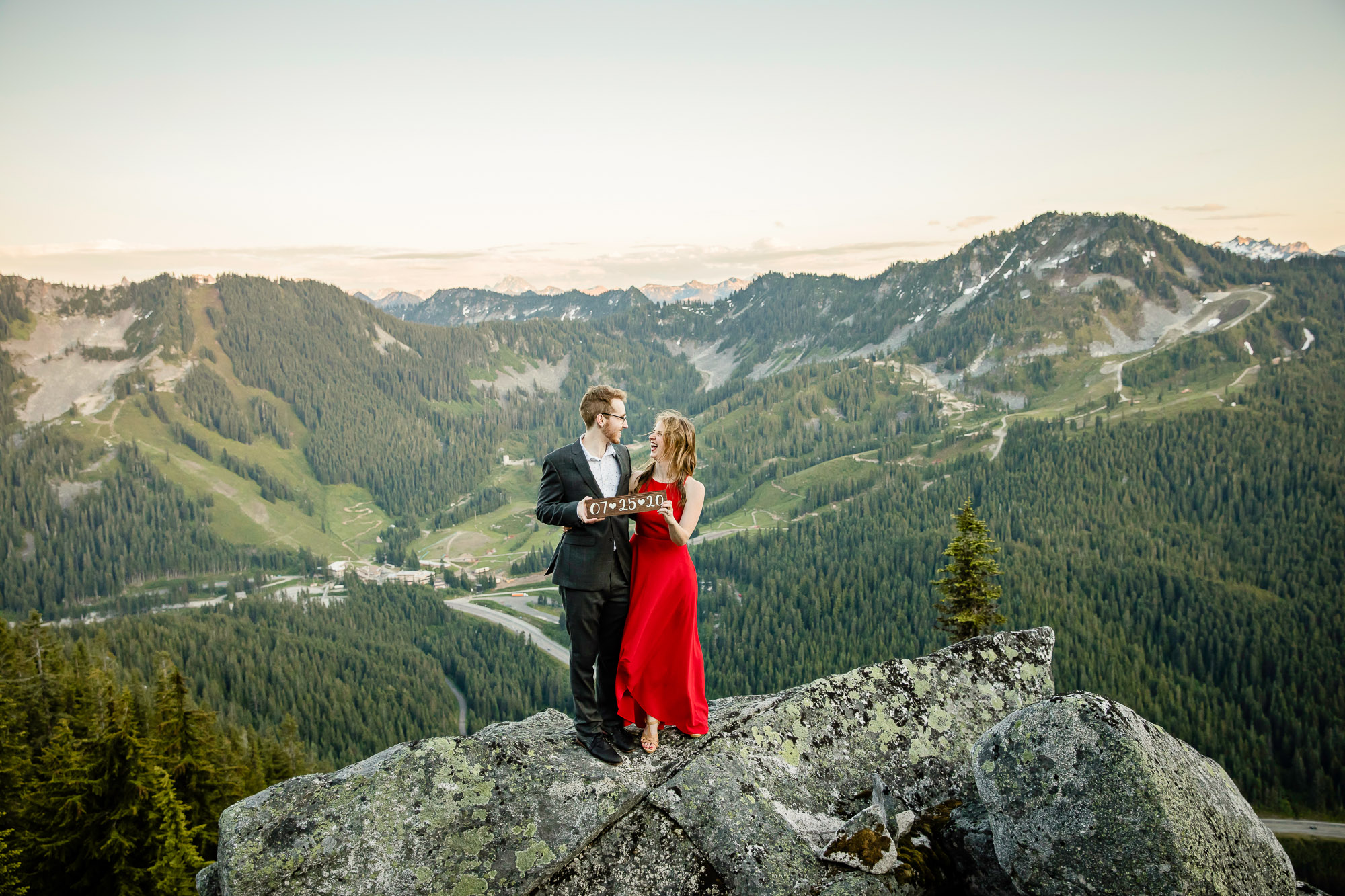 Adventure engagement session in the cascade mountains by Seattle wedding photographer James Thomas Long Photography