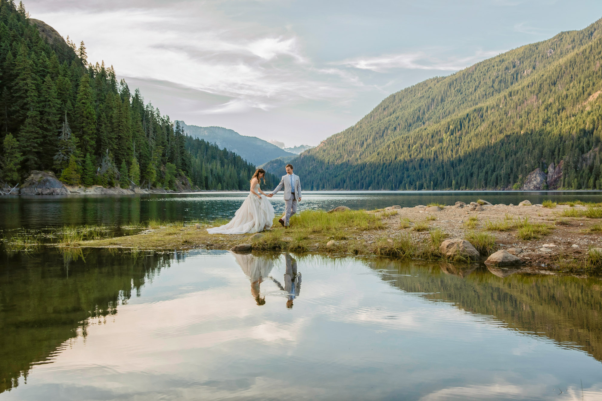 Adventure Elopement at Snoqualmie Pass in the Cascade Mountains by James Thomas Long Photography