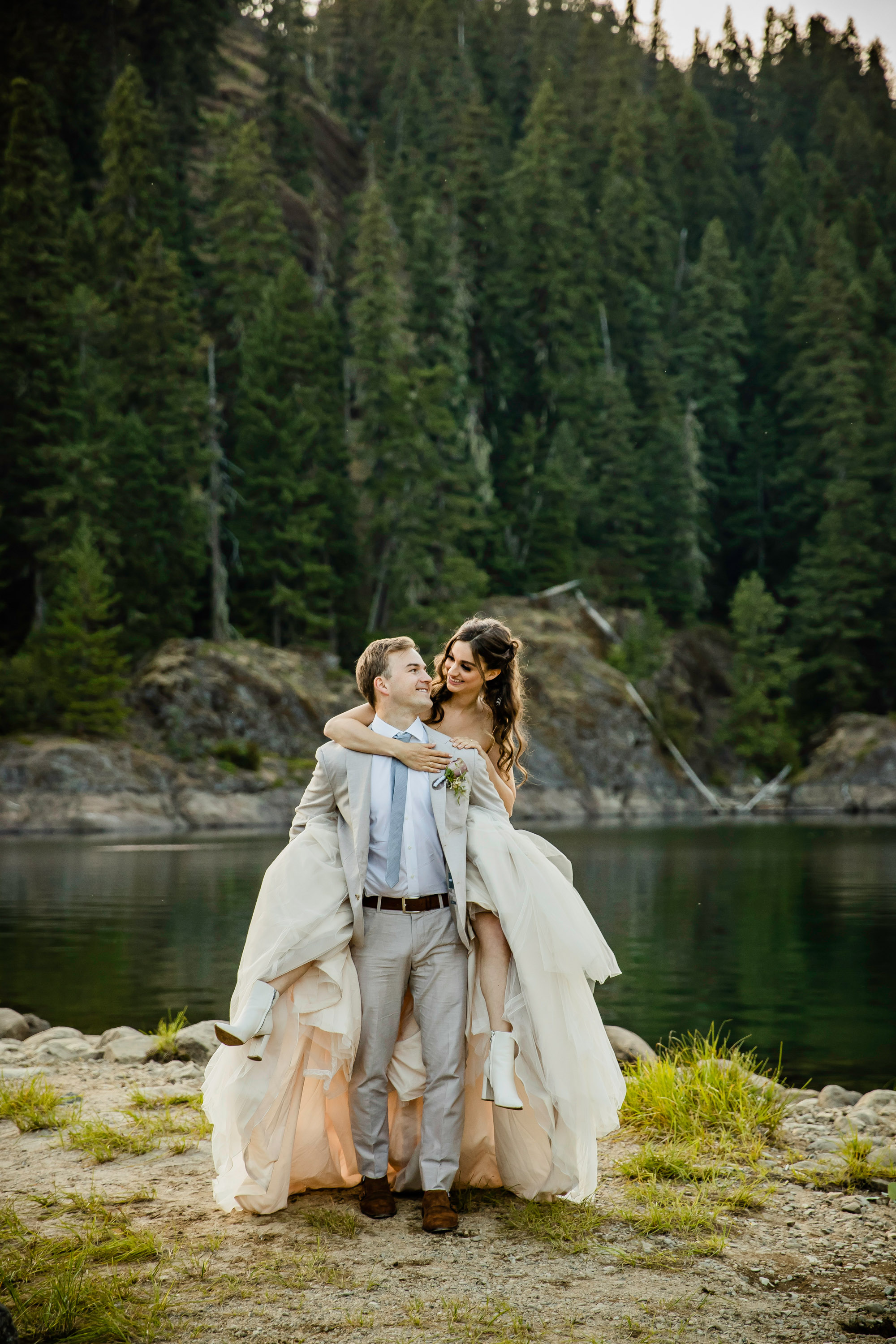 Adventure Elopement at Snoqualmie Pass in the Cascade Mountains by James Thomas Long Photography