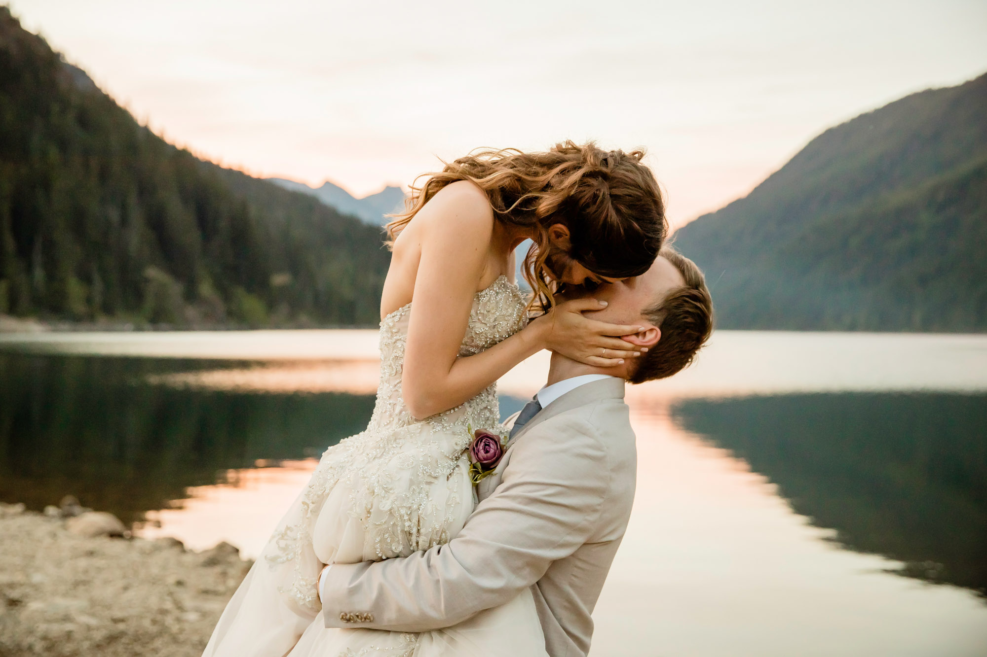 Adventure Elopement at Snoqualmie Pass in the Cascade Mountains by James Thomas Long Photography