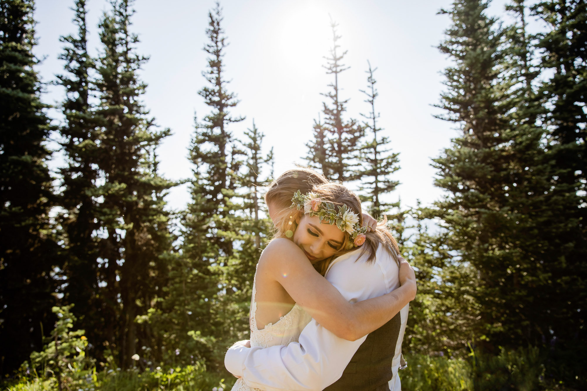 Adventure Elopement on Crystal Mountain by Seattle Wedding Photographer James Thomas Long Photography