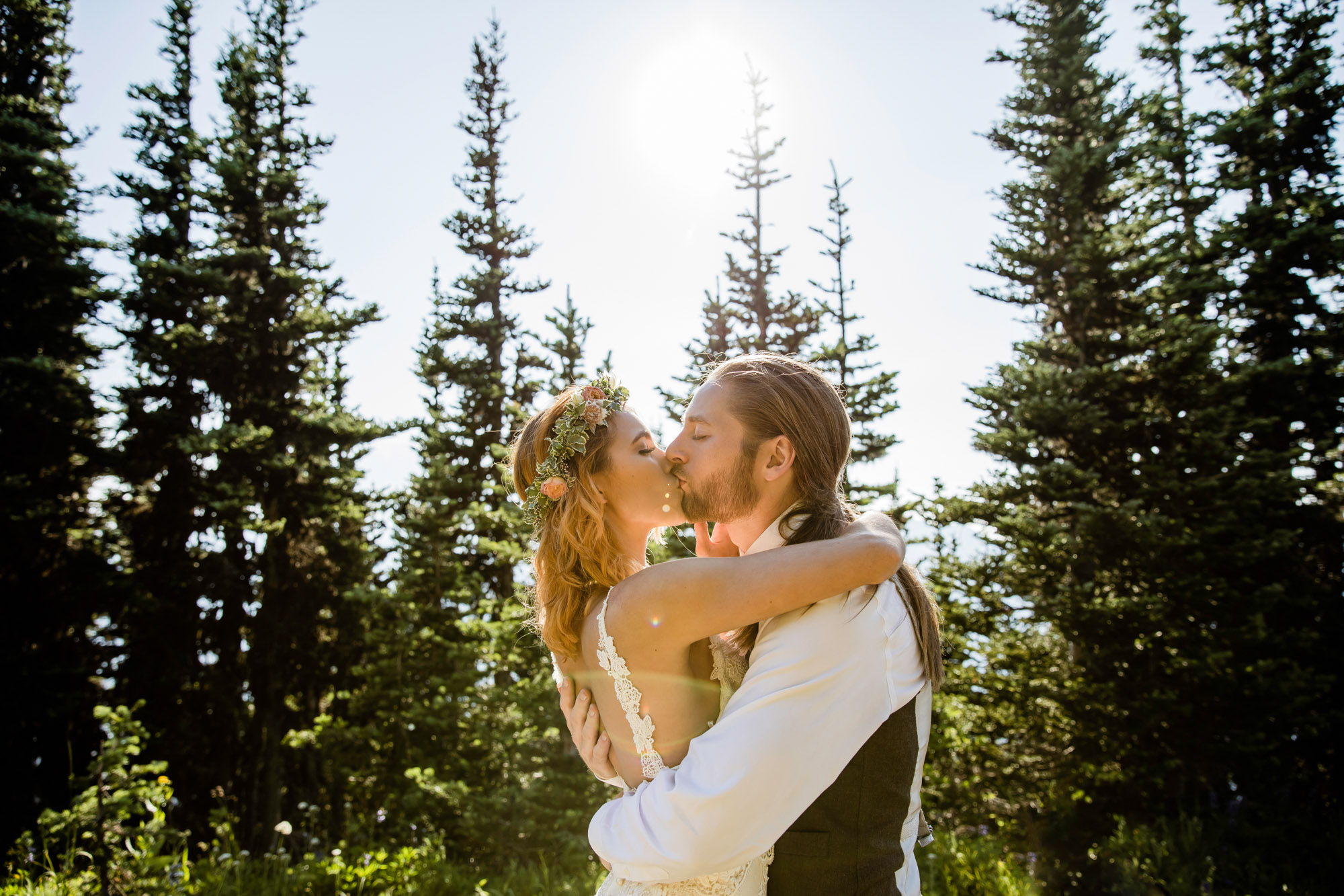 Adventure Elopement on Crystal Mountain by Seattle Wedding Photographer James Thomas Long Photography