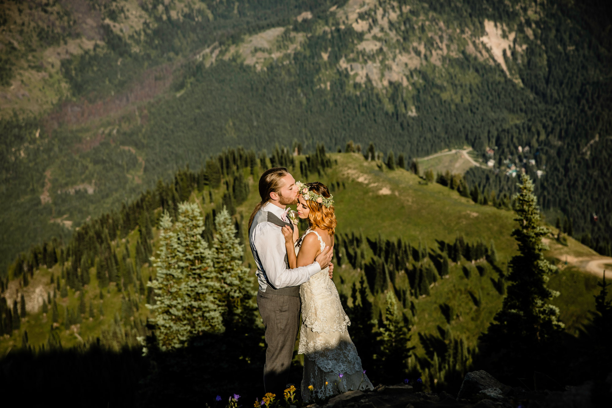 Adventure Elopement on Crystal Mountain by Seattle Wedding Photographer James Thomas Long Photography