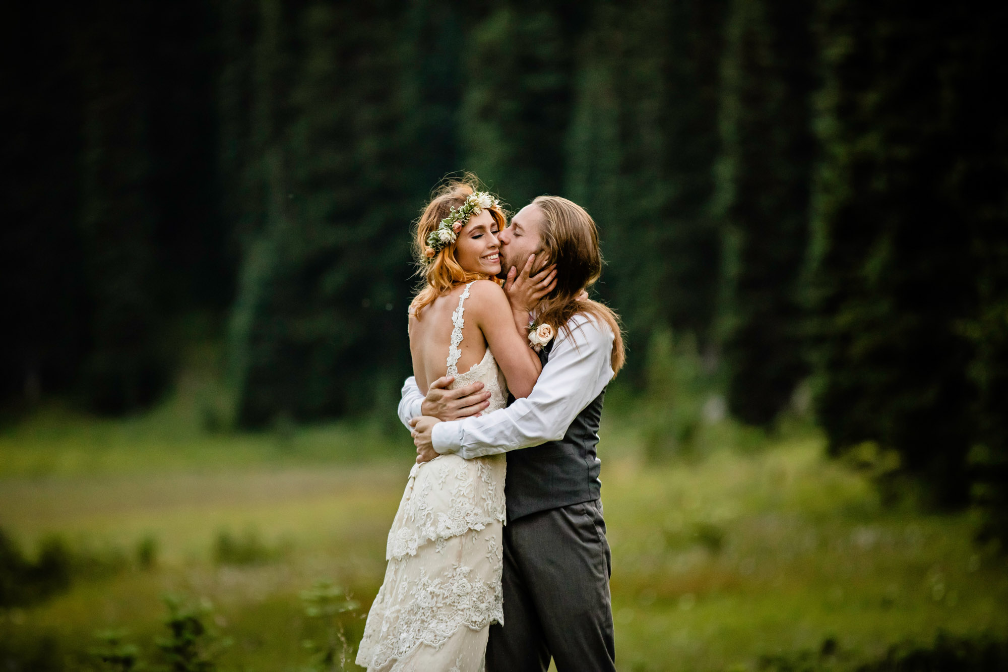 Adventure Elopement on Crystal Mountain by Seattle Wedding Photographer James Thomas Long Photography